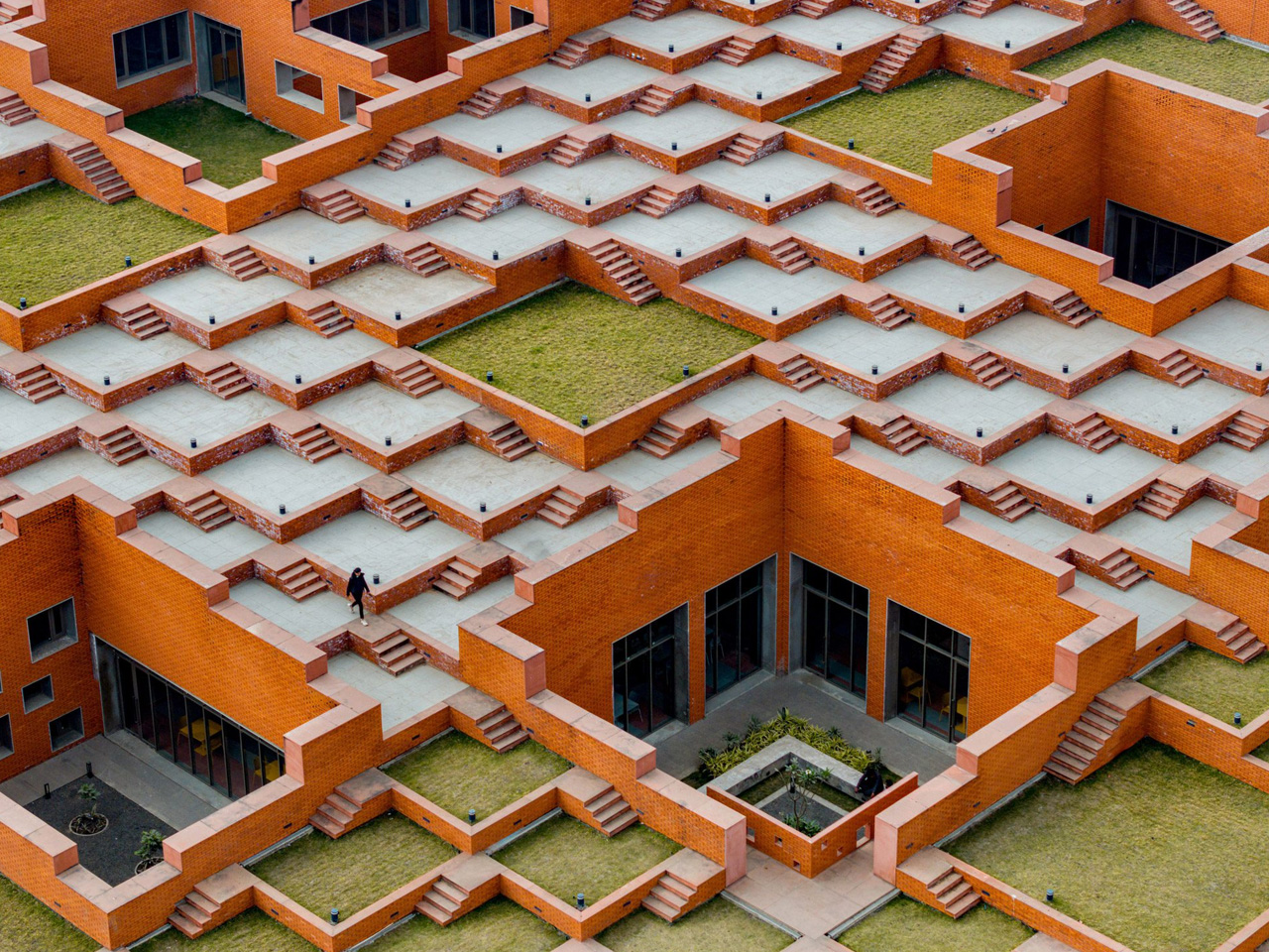 Architecture of India，stepped public landscape，climate response，Artistic atmosphere，