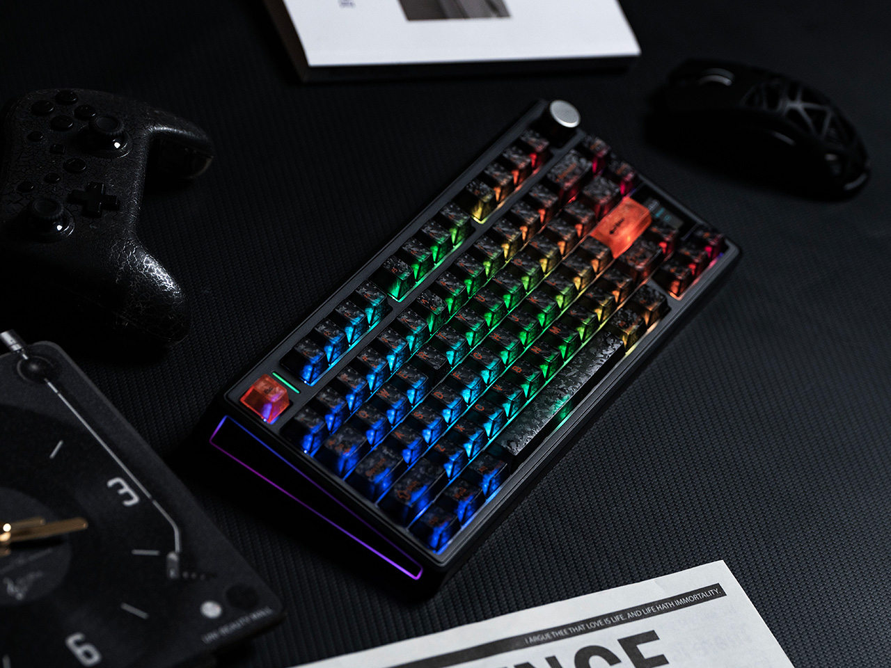Epomaker TH80 V2，Mechanical keyboard，Wireless design，Hot plug，Long battery life，