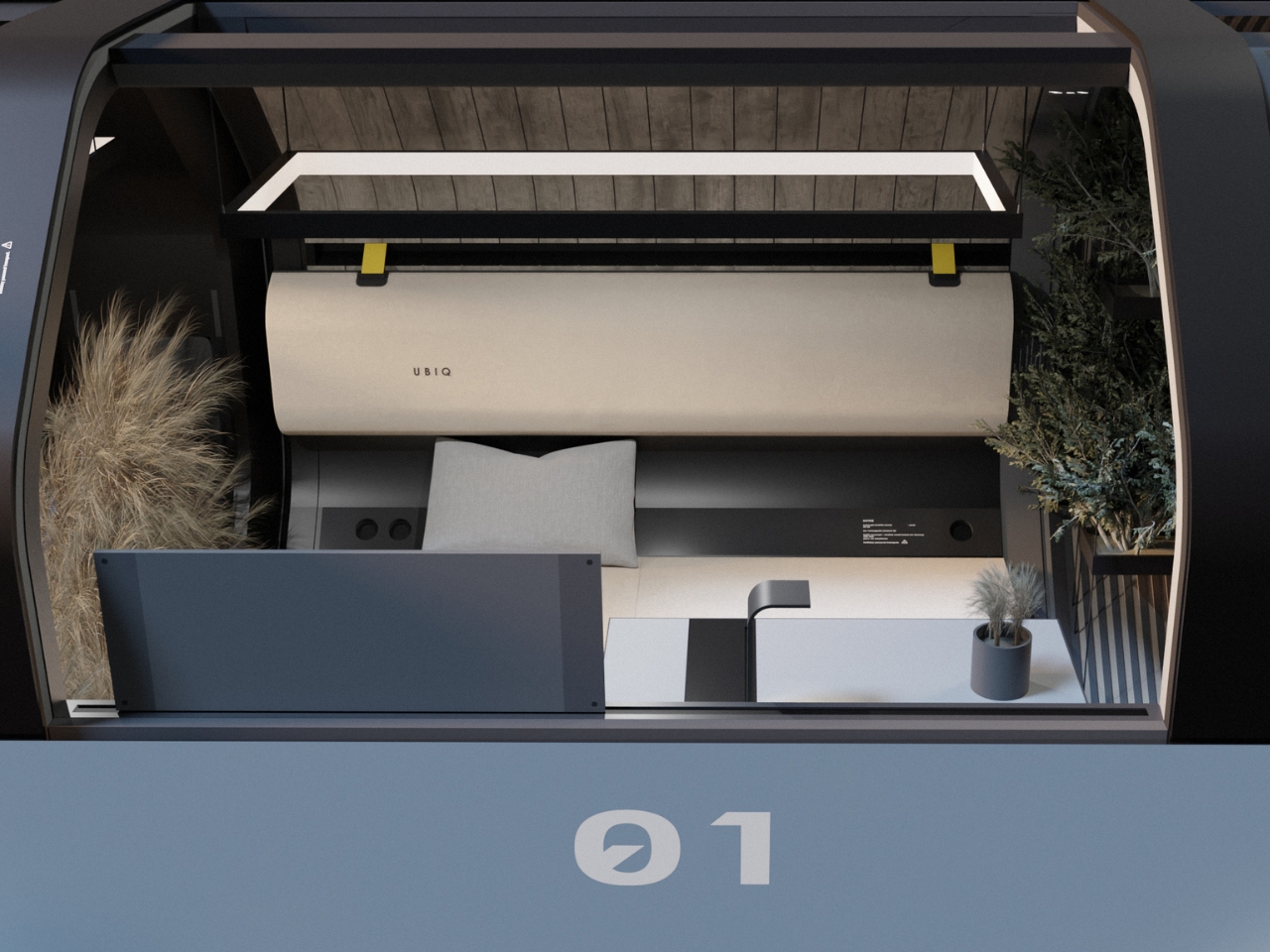 Mobile caravan，Cabin，RV Design，Nordic minimalism，modularization，