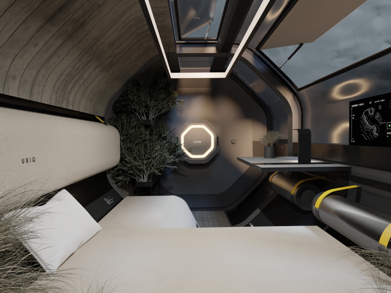Mobile caravan，Cabin，RV Design，Nordic minimalism，modularization，