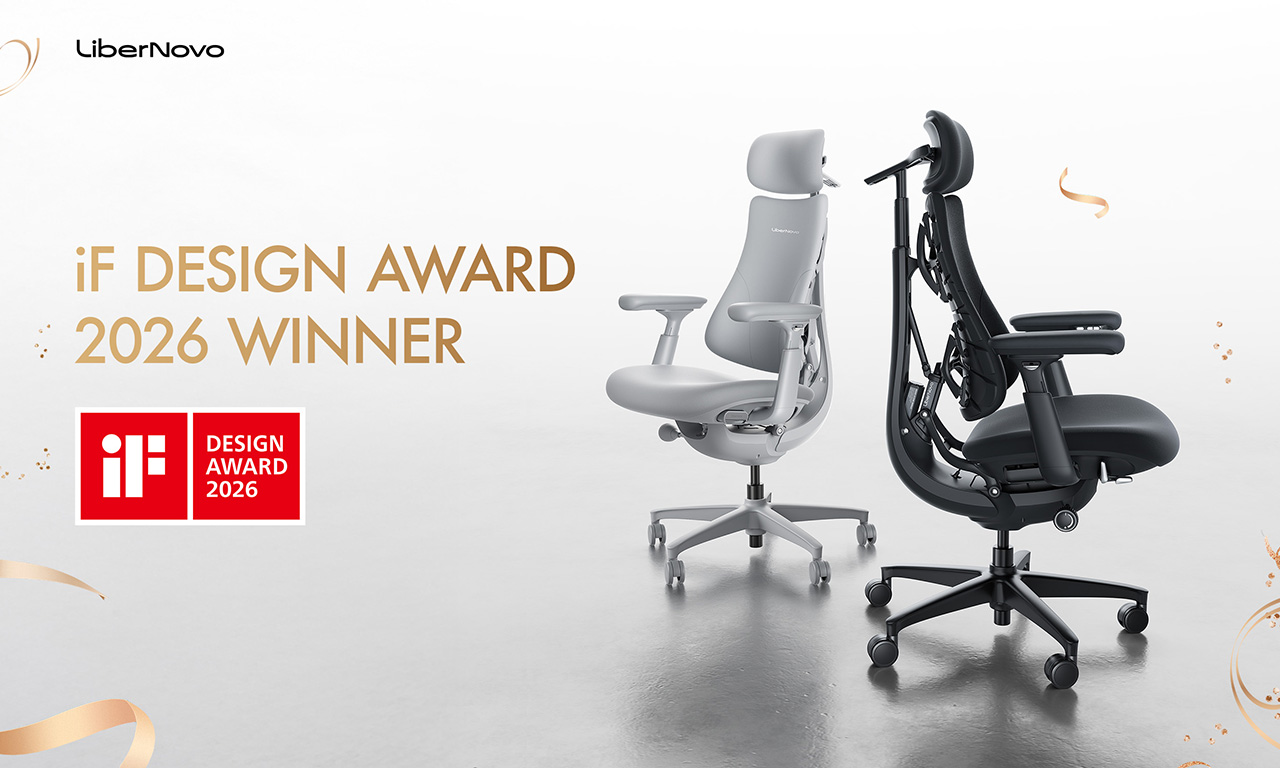 LiberNovo Omni，ergonomic chair，If design award，Dynamic support seat，Health Office，