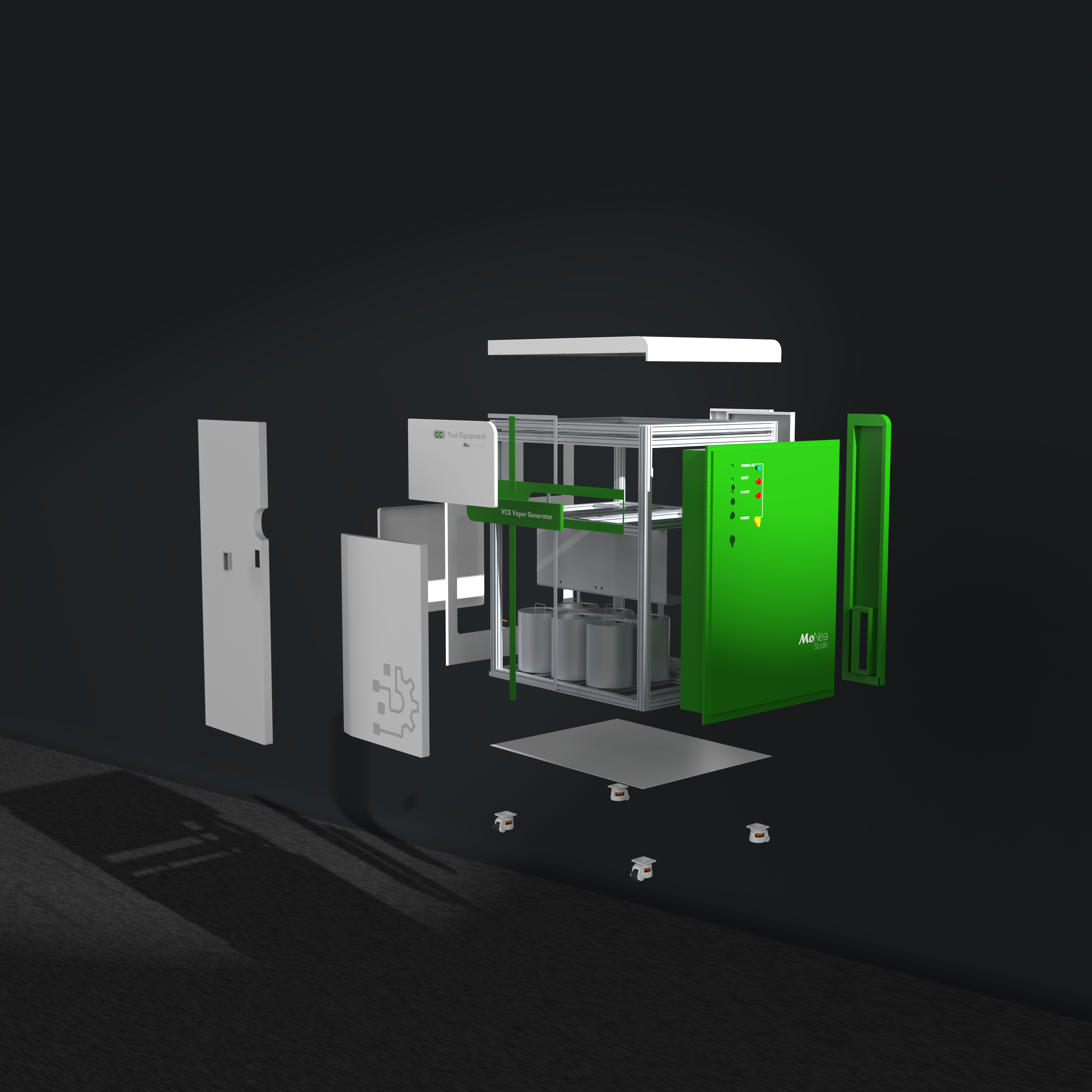 Professional equipment，Canister detection，Appearance design，Design case，product design，Industrial sheet metal，Testing Center，
