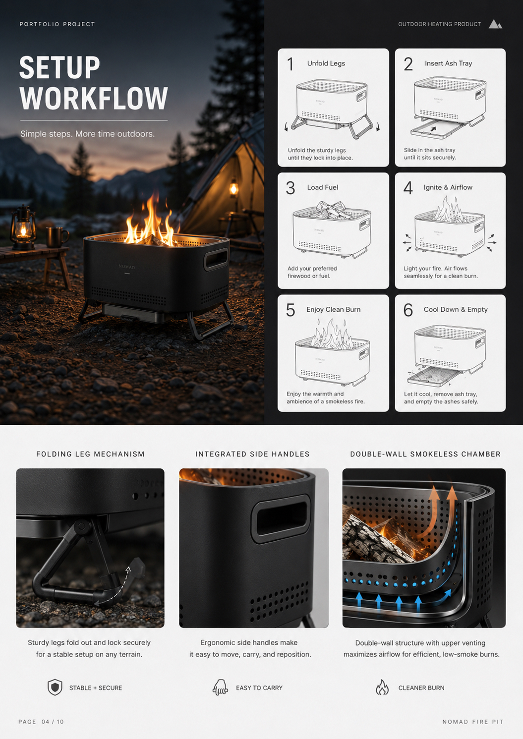 Industrial Design, Product Design, Outdoor Products, Camping Equipment,，