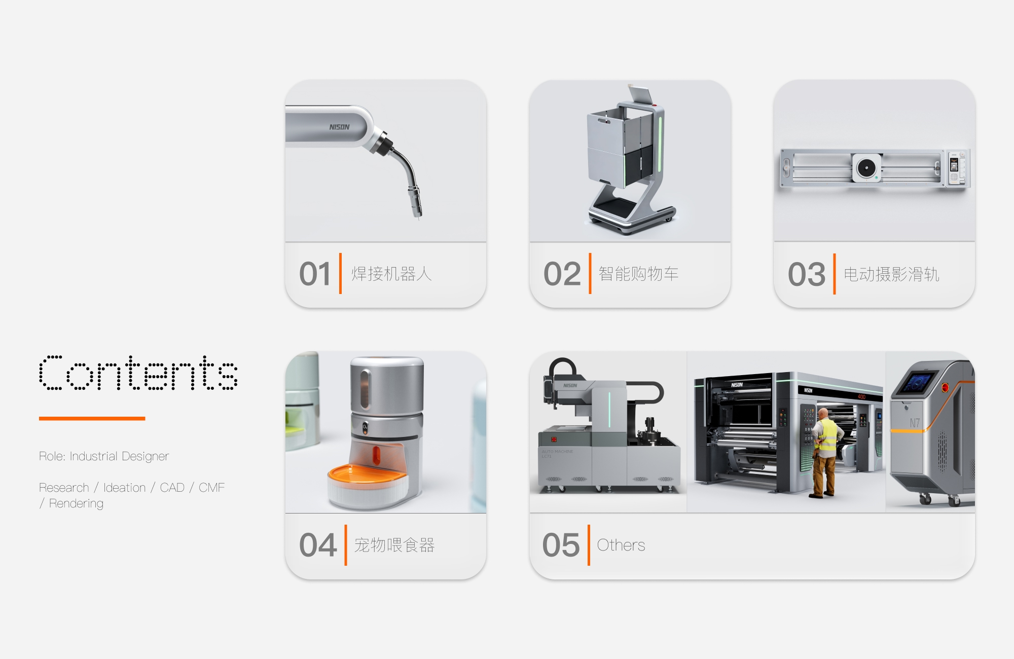 sample reels，industrial design，
