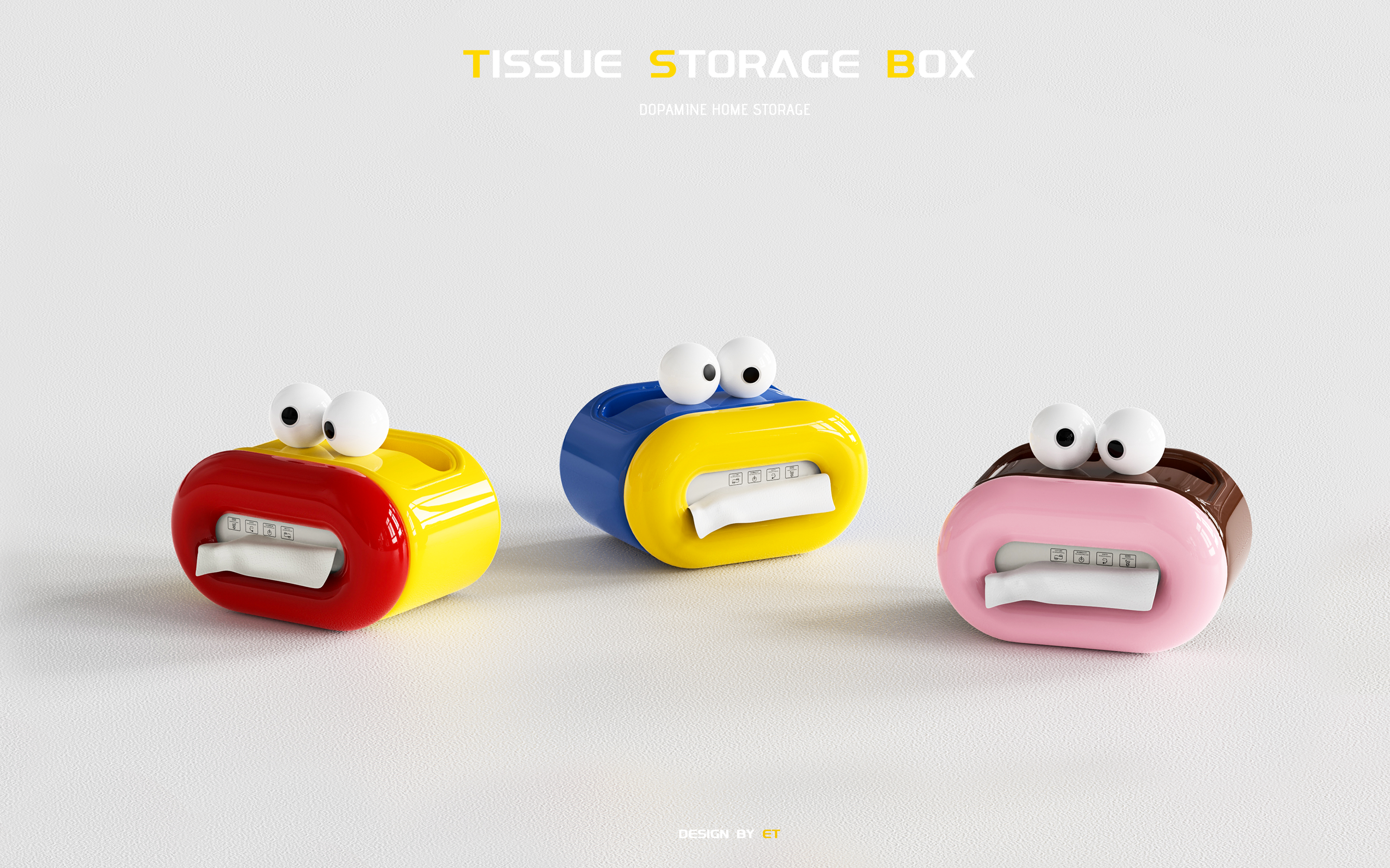 dopamine，interest，Storage design，lovely，Plastic，Home storage，