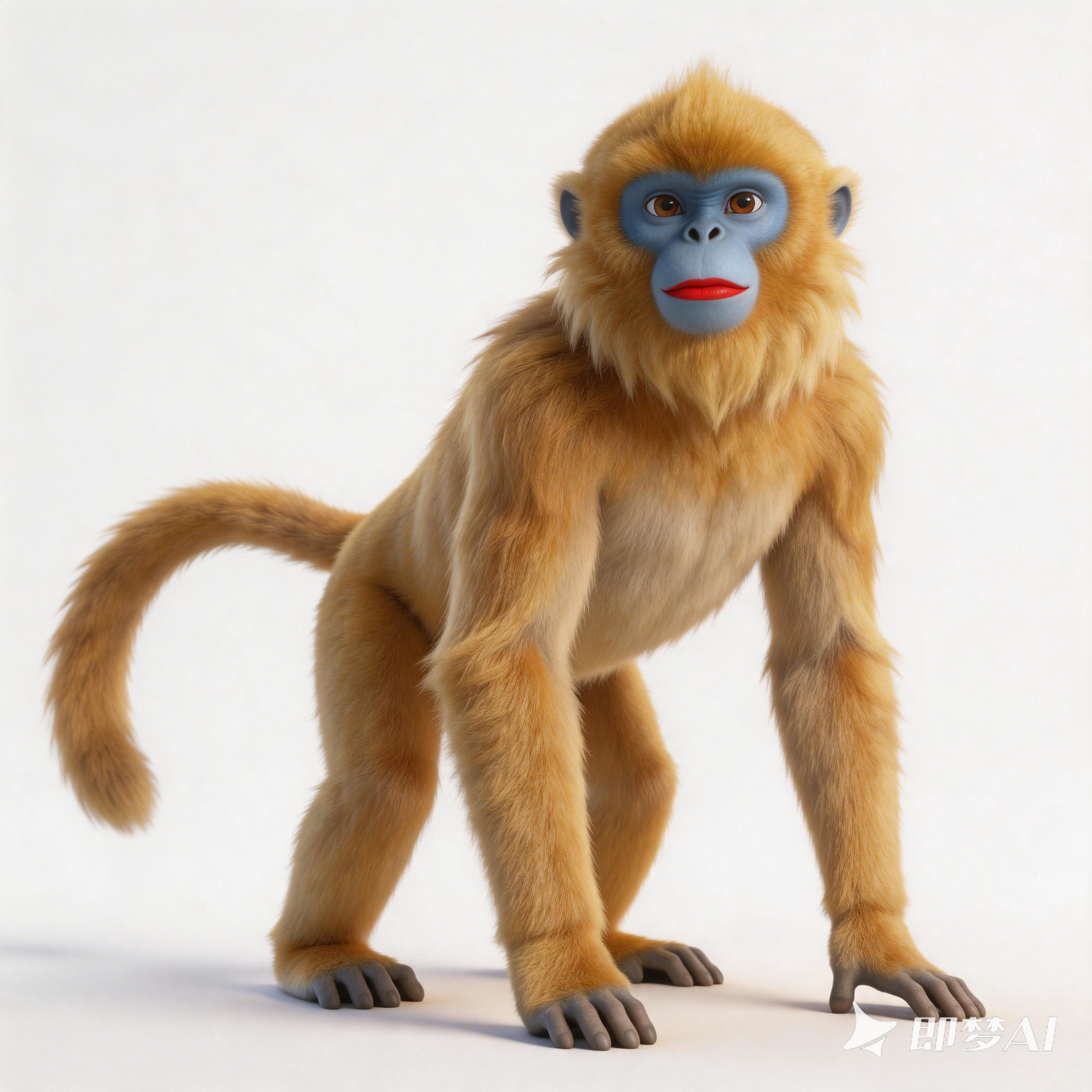Golden snub-nosed monkey，