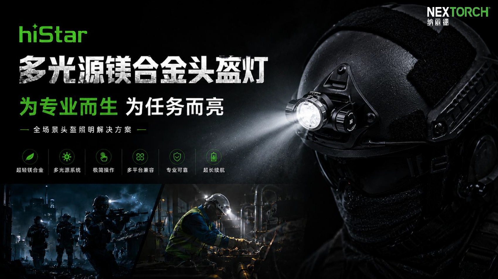 NVG，Headlights，equipment，tactics，lighting，Outdoor lighting，NEXTORCH Nalid，