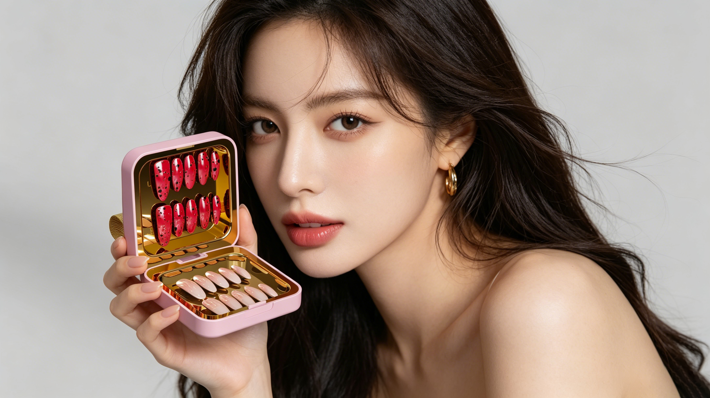 Wearable nails，Beauty makeup，Receive，Portable，dopamine，Inflatable feeling，expansion，design language ，