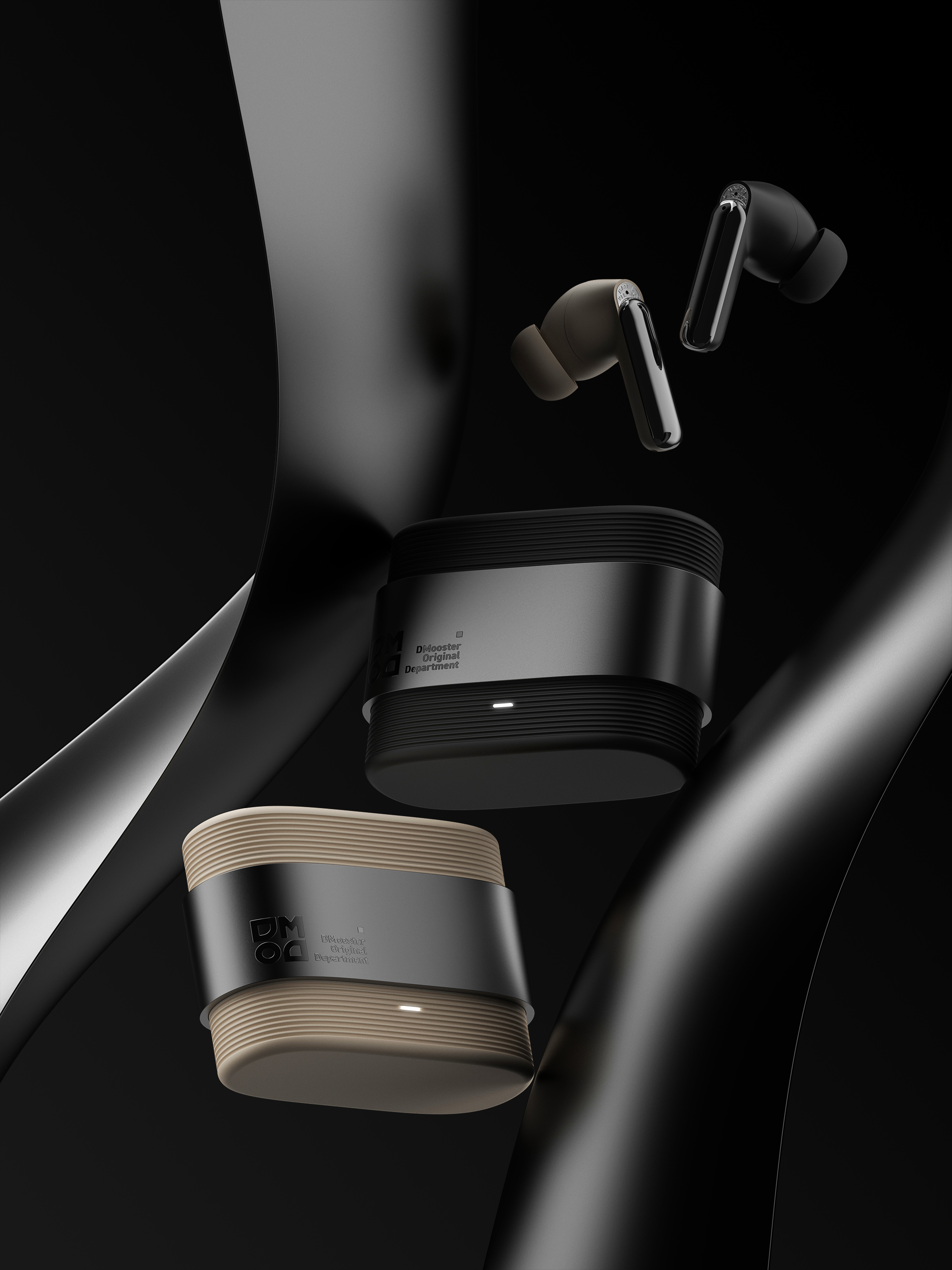 dmooster，Big Monster，Bluetooth headset，industrial design，Render，Chaopin，headset，tws，