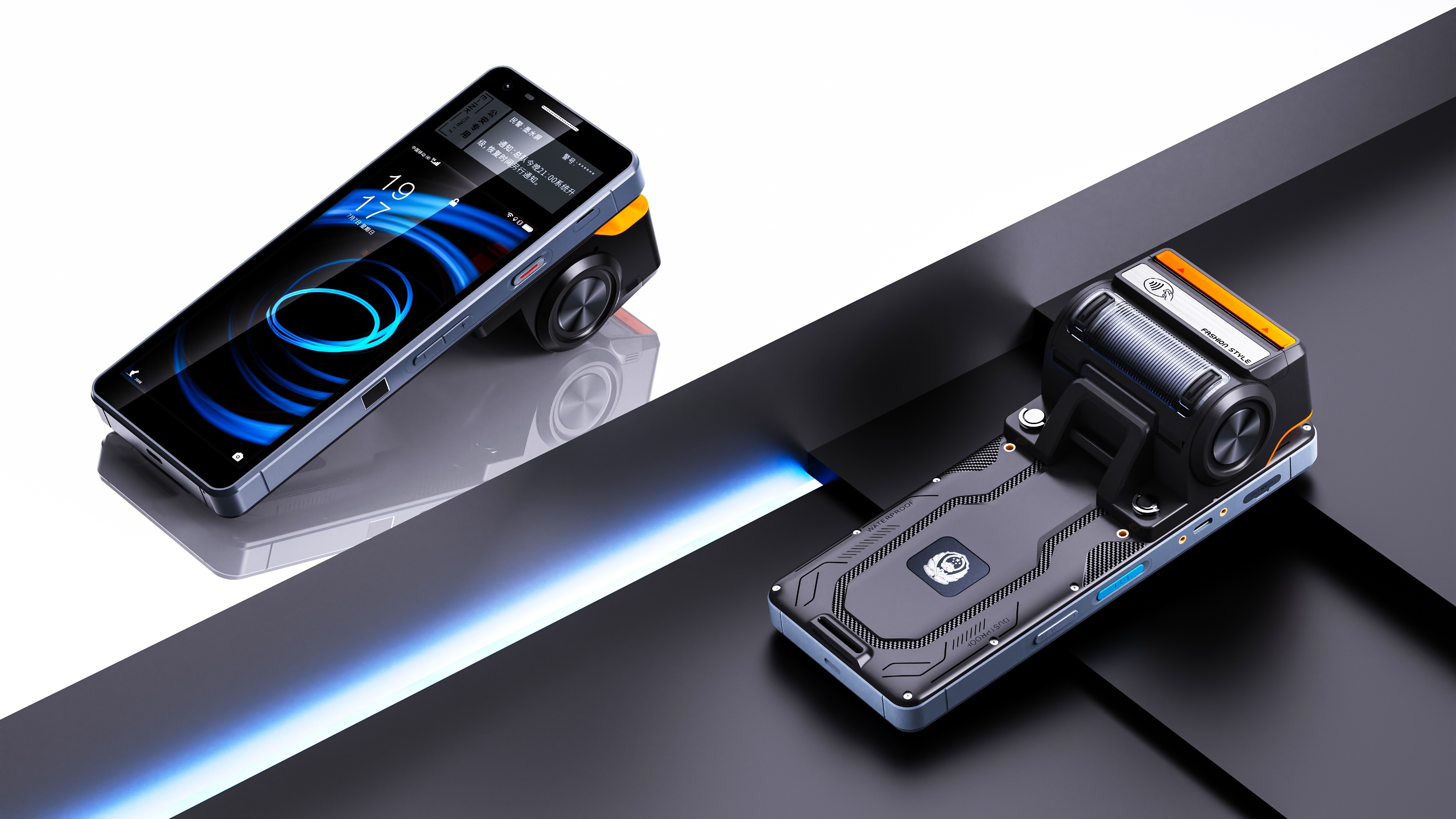 Handheld terminal，Modular design，Intelligent device，