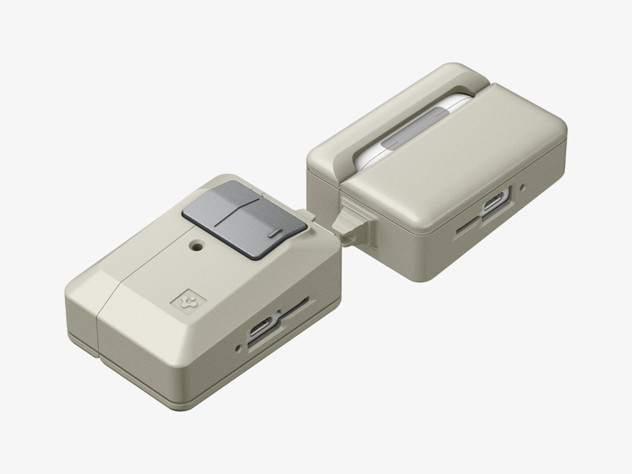 AirPodsPro3，Protective shell，Vintage Macintosh，Nostalgic design，Loss prevention，