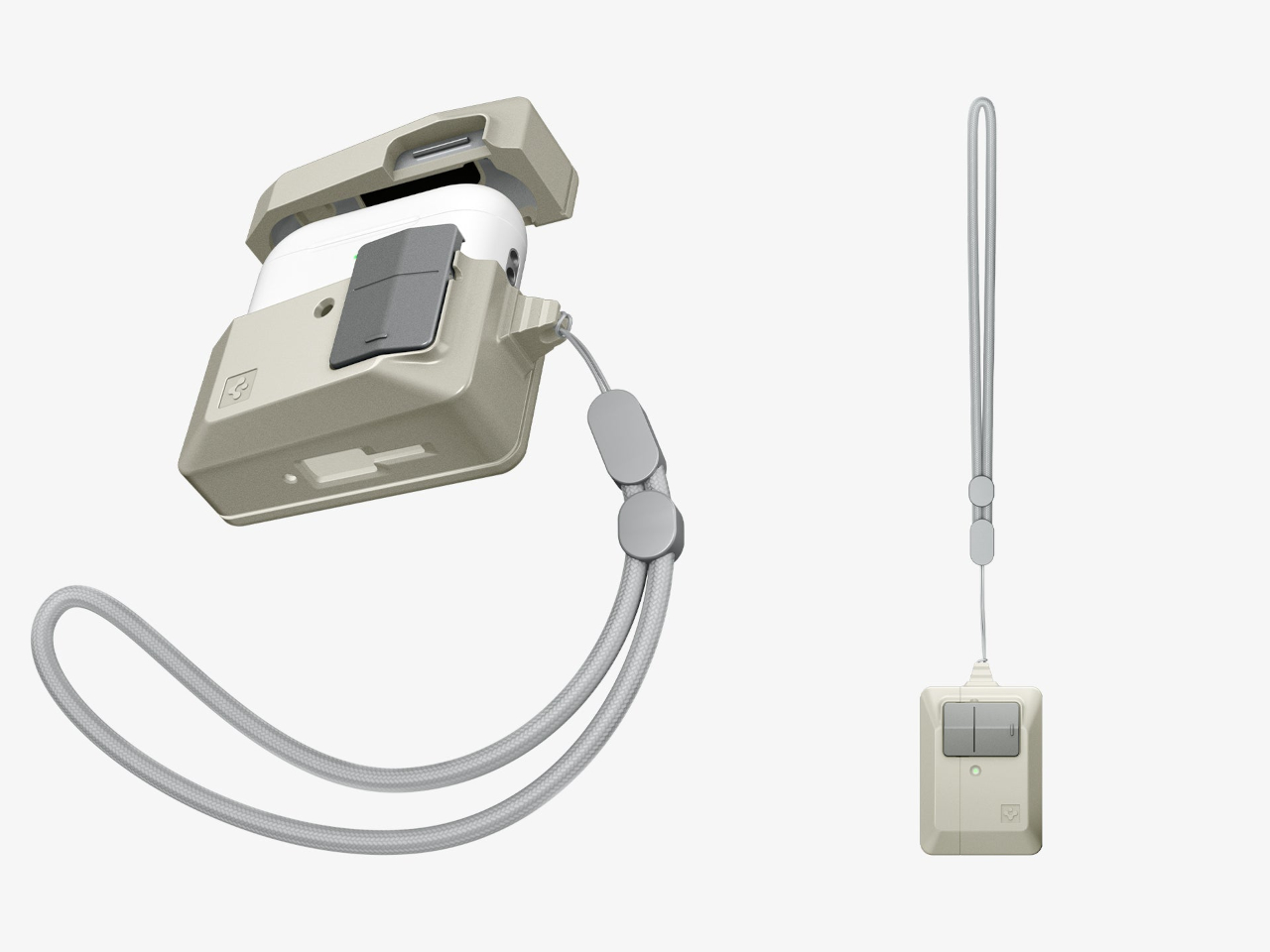 AirPodsPro3，Protective shell，Vintage Macintosh，Nostalgic design，Loss prevention，