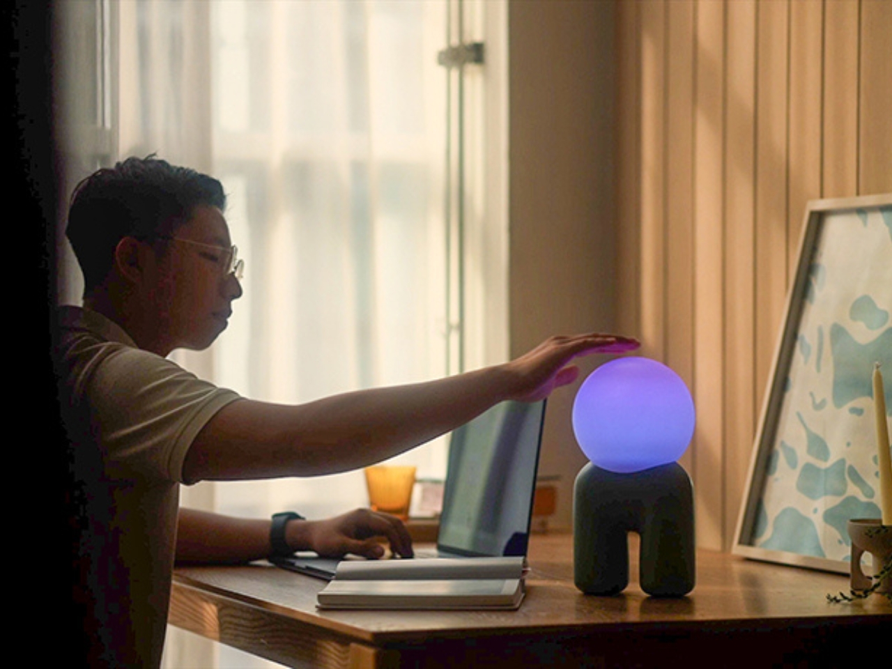 Atmosphere lamp，2026 iF Design Award，Coil Interactive Light，Retro，
