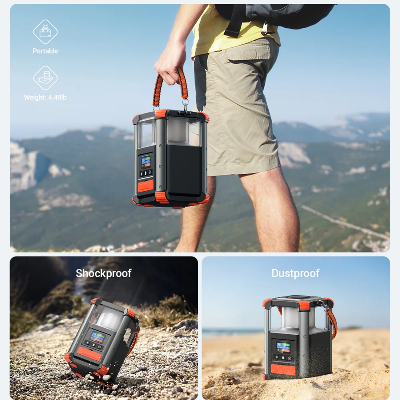 Portable power station，Camping essential，Outdoor power supply，BlavorPNW43，Emergency charging equipment，