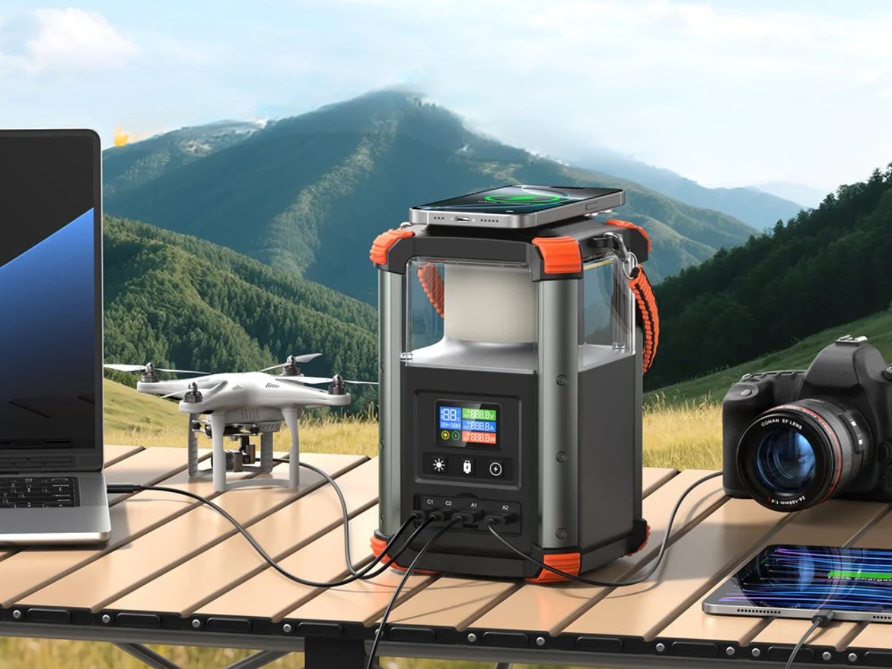 Portable power station，Camping essential，Outdoor power supply，BlavorPNW43，Emergency charging equipment，