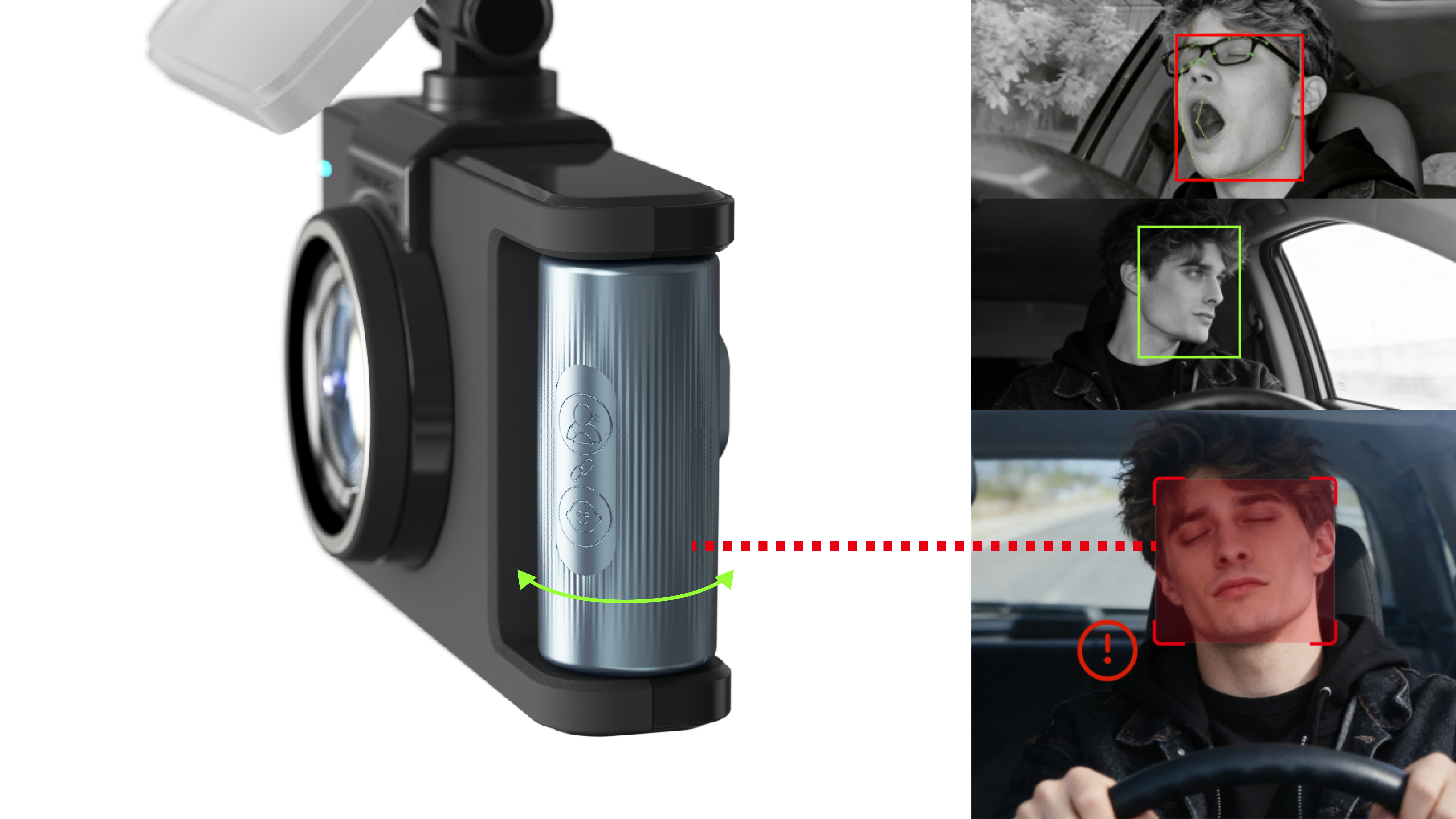 Intelligent driving recorder，Fatigue detection，Kids Mode，