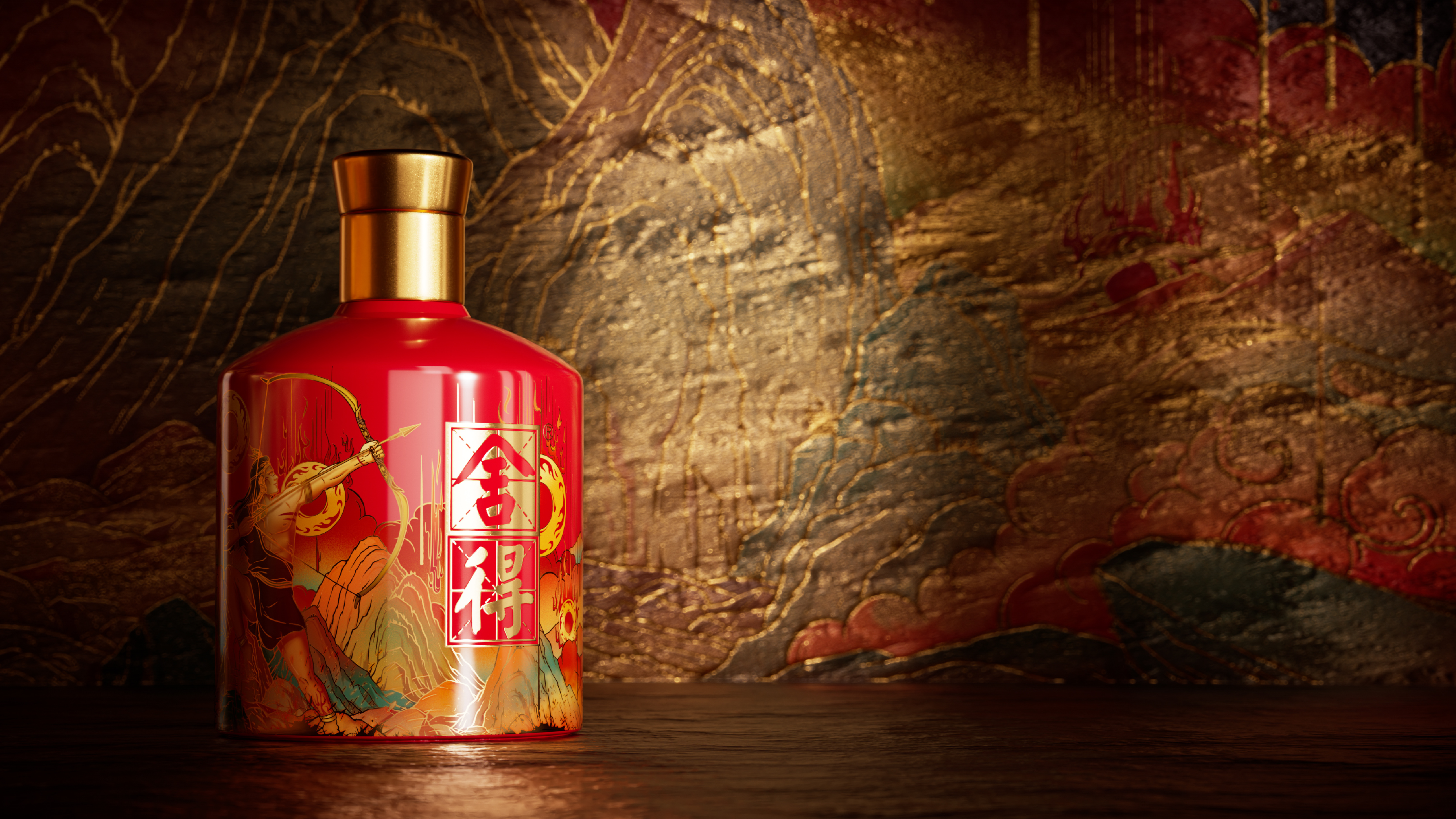 Chinese style，Illustration，packing，Baijiu，packing design，