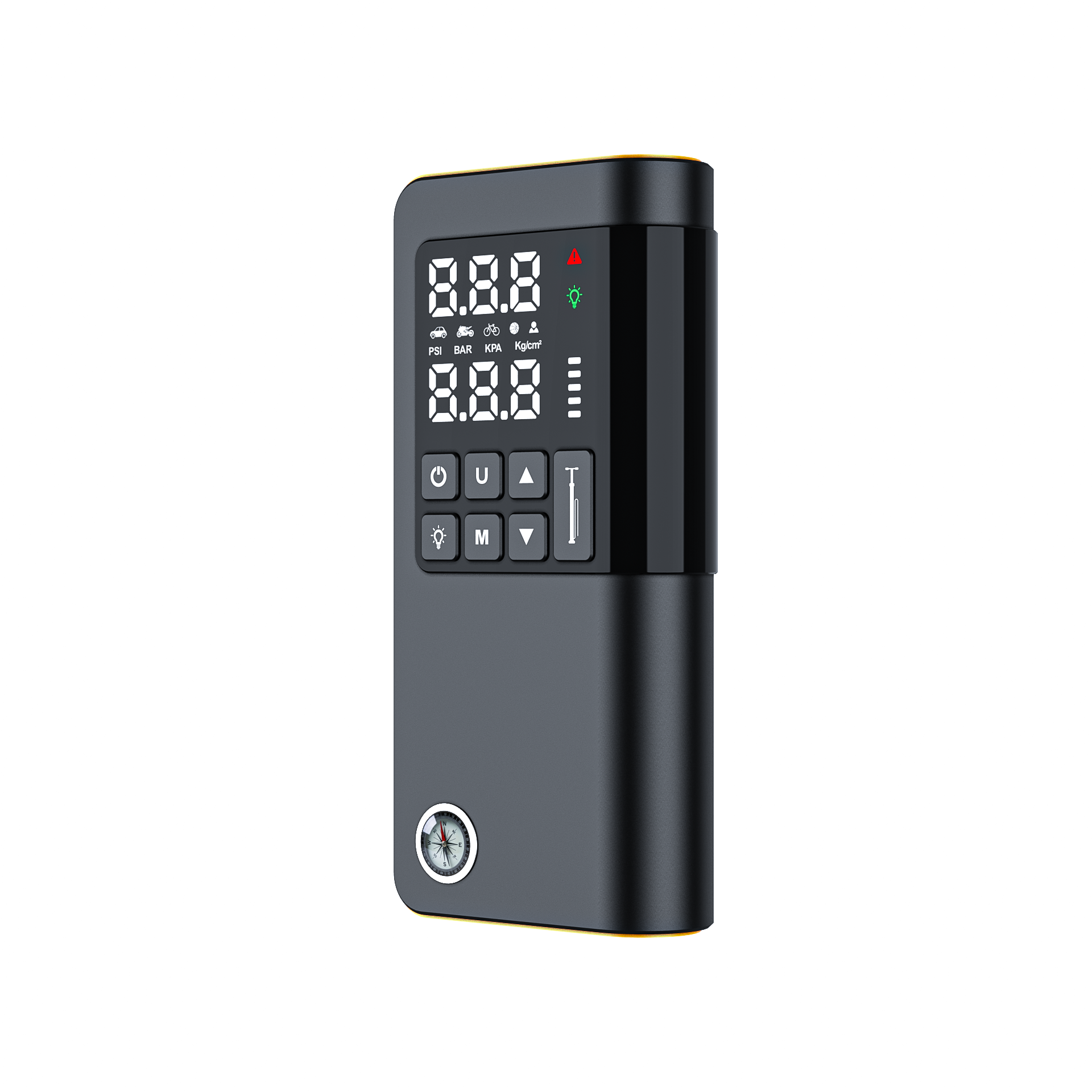 Air pump start power supply integrated machine，Vehicle mounted inflation pump，On-board starting power supply，Power on，portable battery，broken window hammer，compass，Car Swiss Army Knife，
