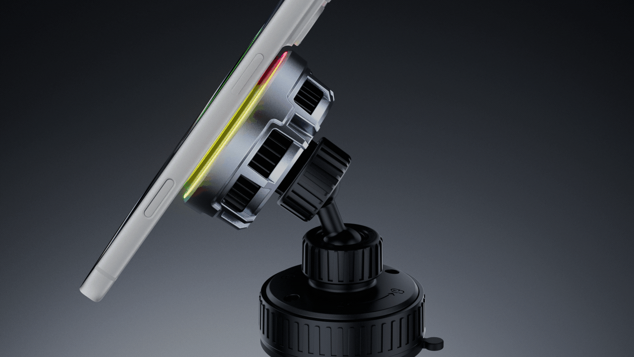 On board wireless charging，C4D animation，Product animation，RS rendering，