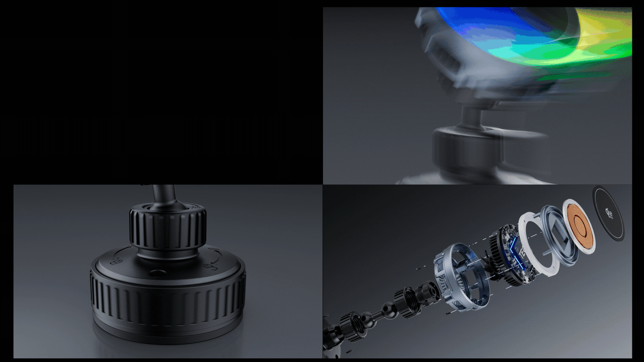 On board wireless charging，C4D animation，Product animation，RS rendering，