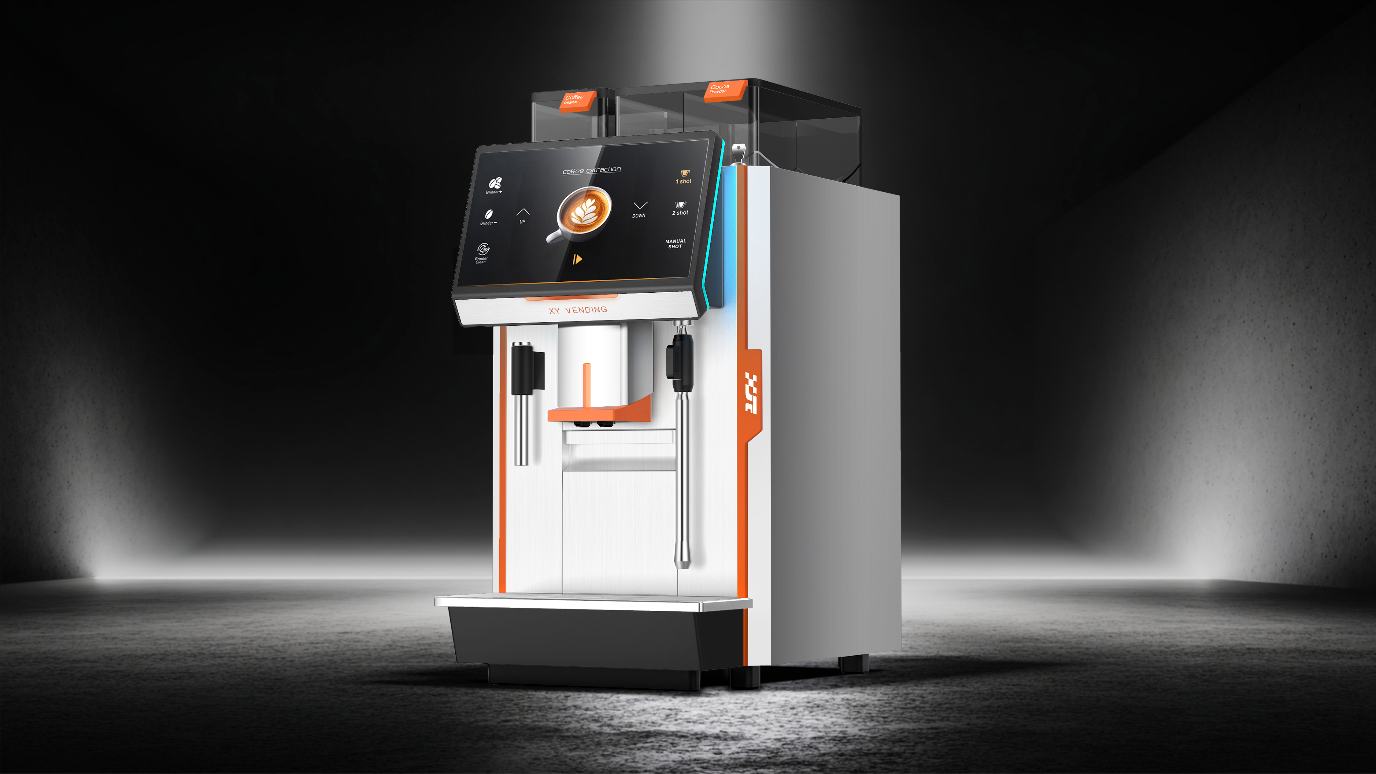 industrial design，product design，Home appliance design，Fully automatic commercial coffee machine，
