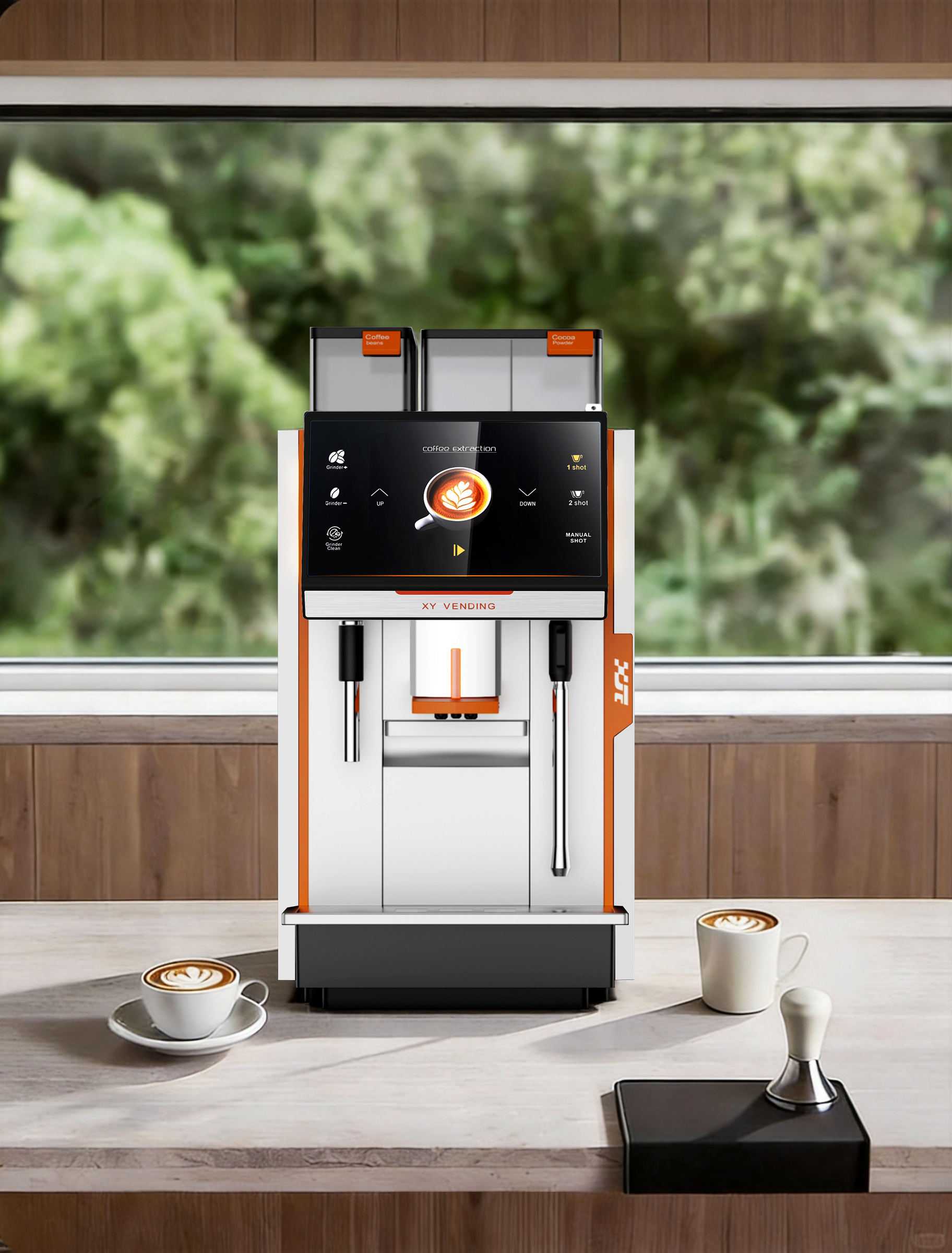 industrial design，product design，Home appliance design，Fully automatic commercial coffee machine，