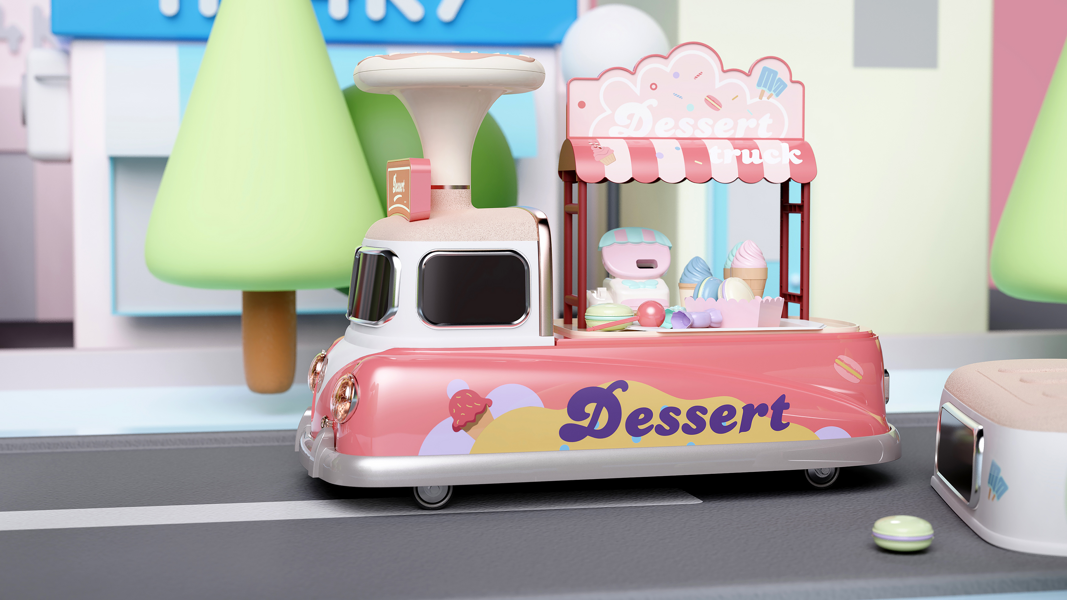 industrial design，product design，Stroller design，Children's toy car，