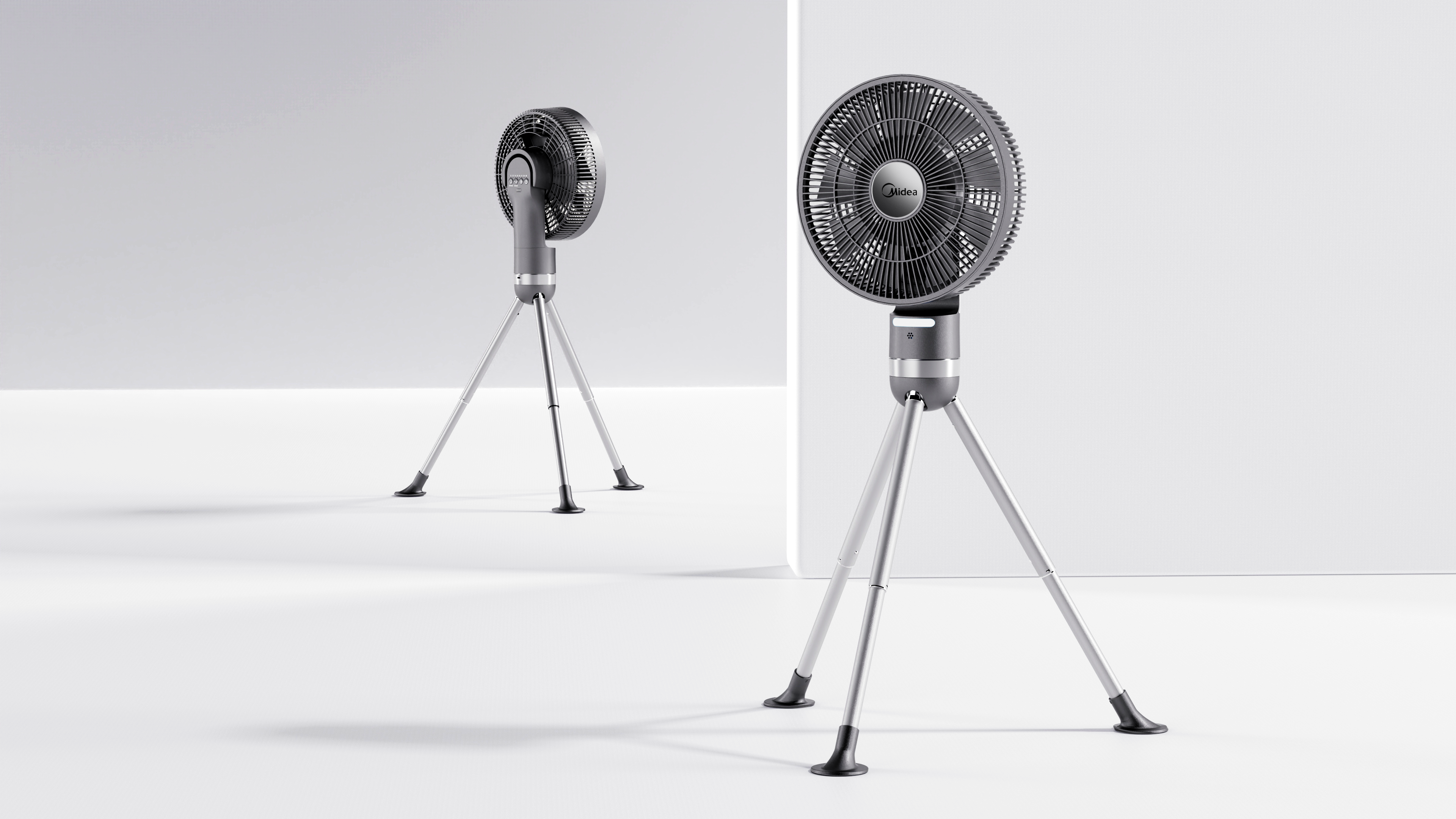 camping outfit，dual-environment fan，Product appearance design，industrial design，3D modeling and rendering，Home appliance design，Fan，Minimalist Aesthetics，