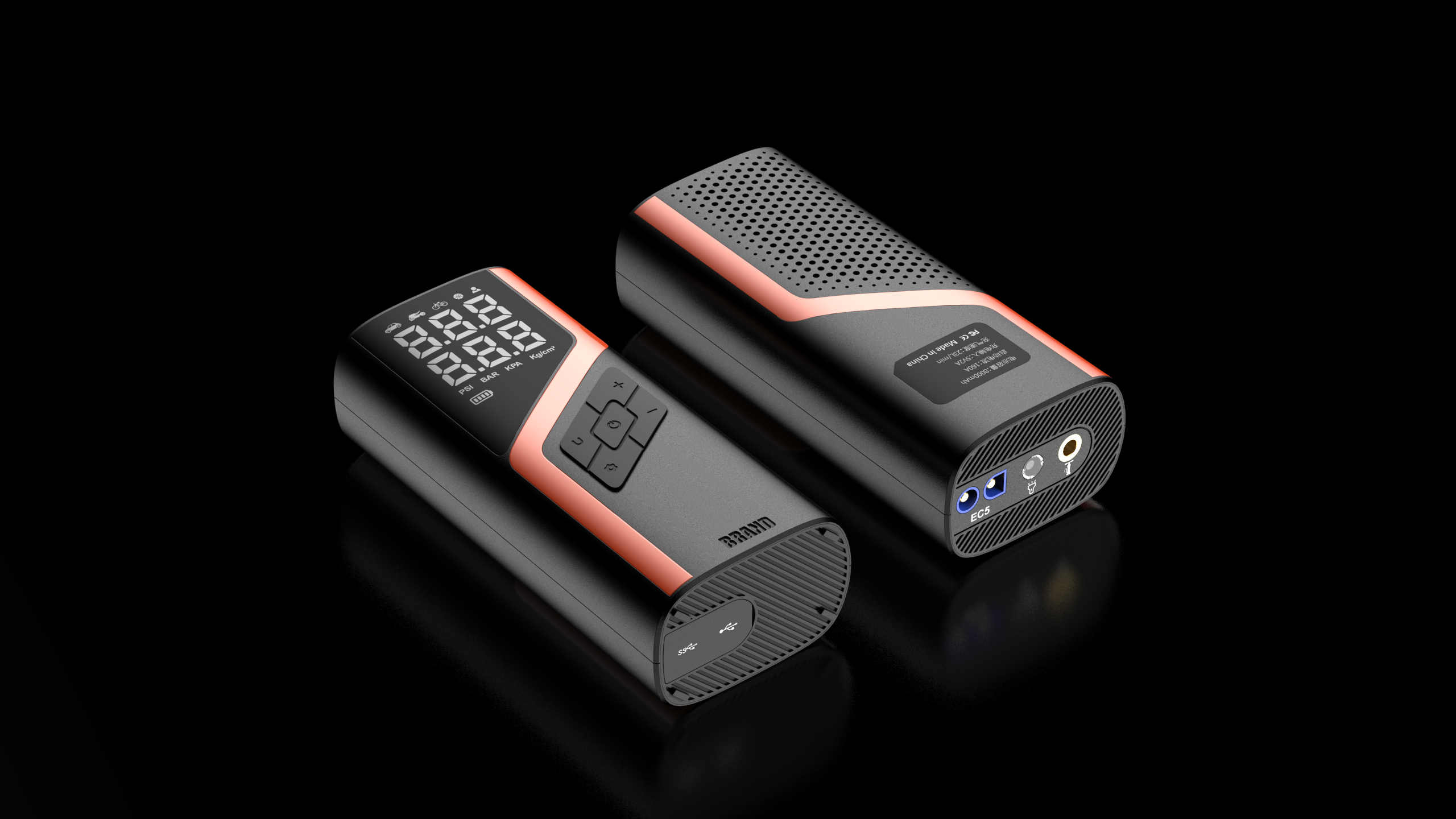 Air pump，Vehicle mounted inflation pump，Portable inflation pump，portable battery，Power on，Air pump start power supply integrated machine，Emergency flashlight，emergency supply，