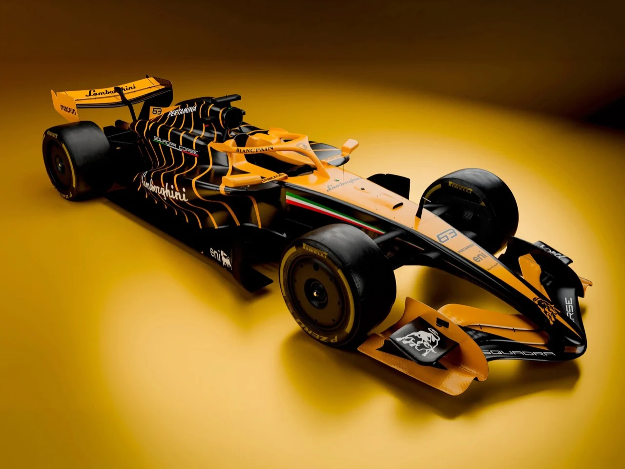 Arancio Borealis，Racing Painting，paddock aesthetics，Lamborghini，