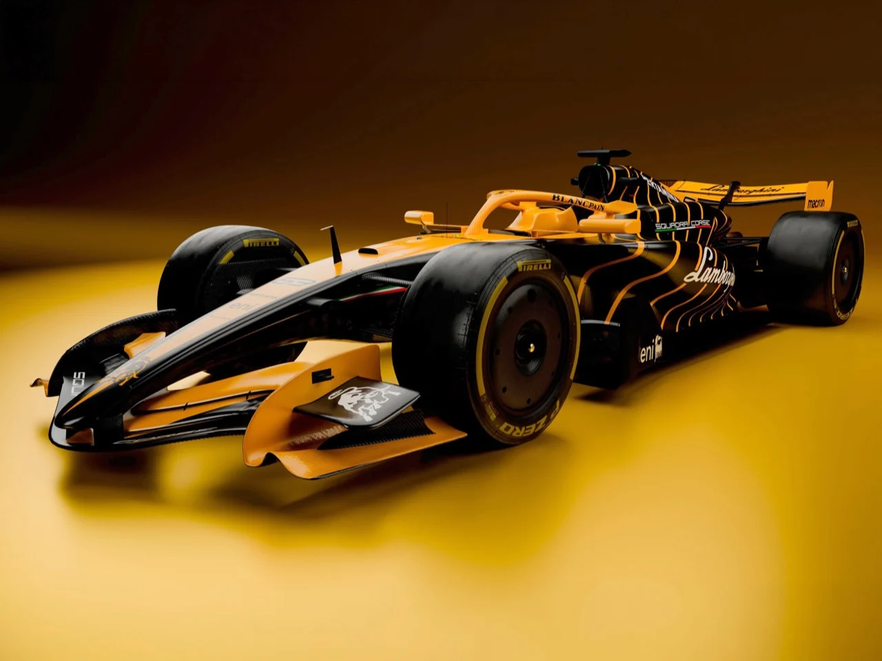 Arancio Borealis，Racing Painting，paddock aesthetics，Lamborghini，