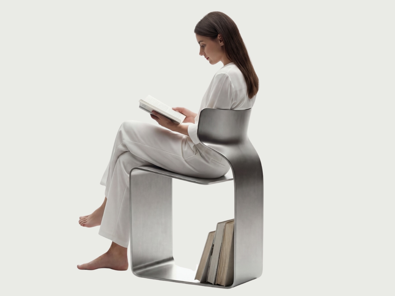 ZERO Chai，ZERO Chai，single material furniture，single material furniture，structural tension，structural tension，Minimalist furniture，Minimalist furniture，No welding metal，No welding metal，