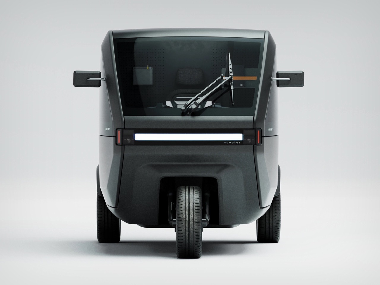 Voyager P-Two，Electric tricycle，city logistics，Modular cargo compartment，Cybertruck style，