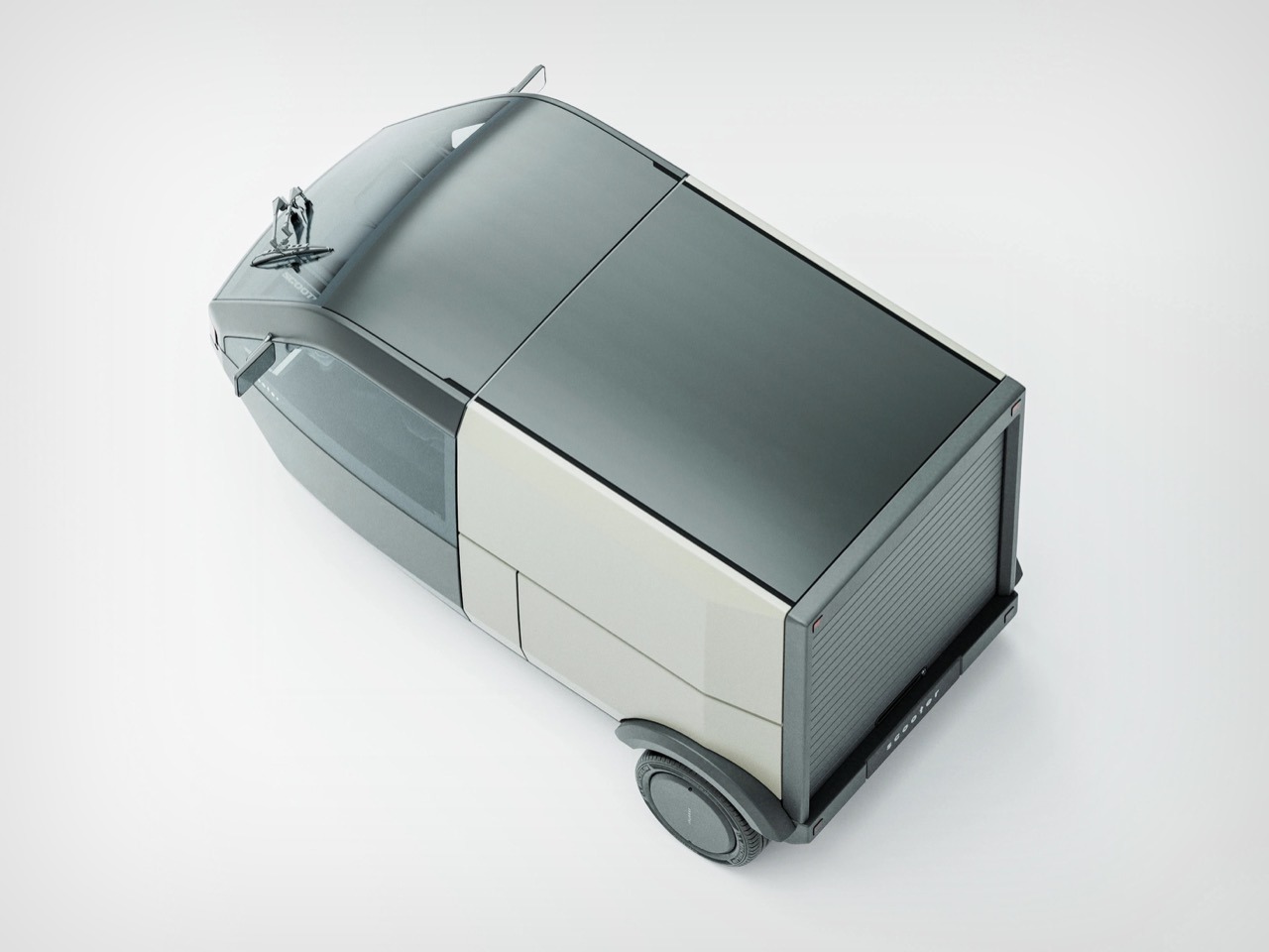Voyager P-Two，Electric tricycle，city logistics，Modular cargo compartment，Cybertruck style，
