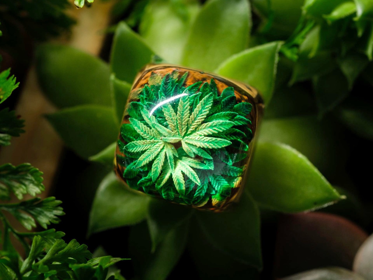 Dwarf Factory，Keyboard Cap，resin，micro-landscape，Terrarium V2，