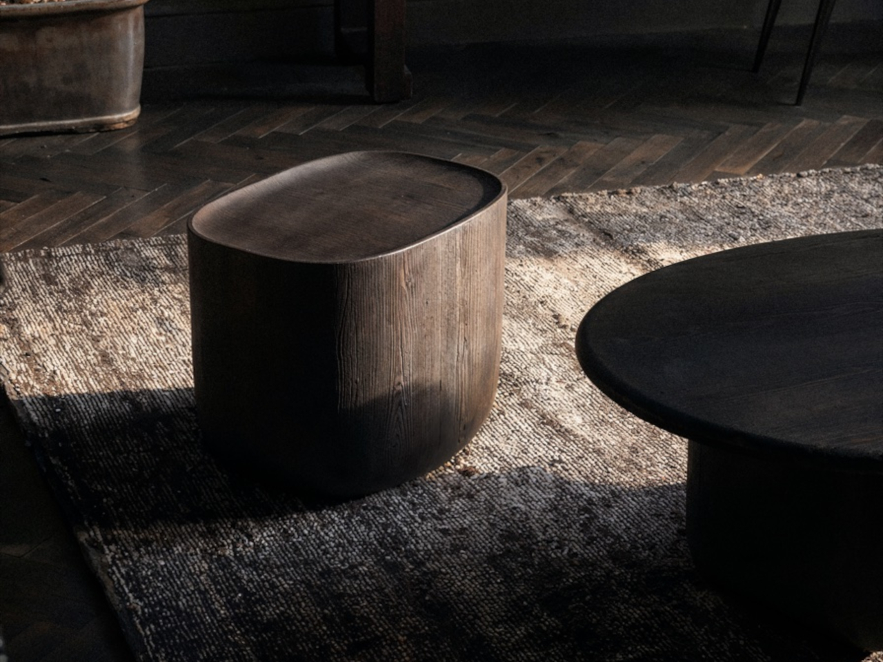 Ishi，Multifunctional furniture，North American white oak，square，Minimalist design ，
