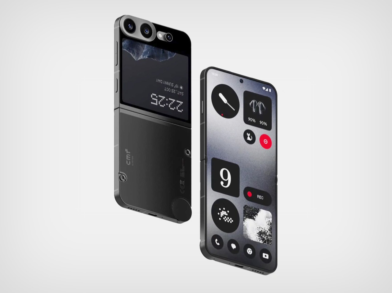 CMF Flip，Folding mobile phone，Parity，modularization，