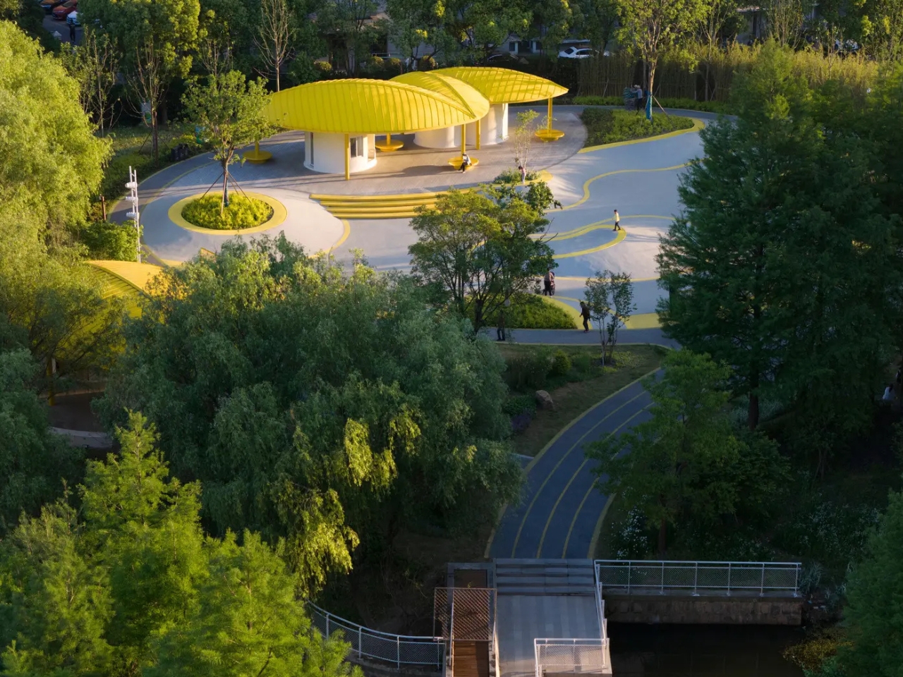 Kunshan Orchestra Park，public space ，Jiangnan Silk and Bamboo，Landscape design，humanized space，