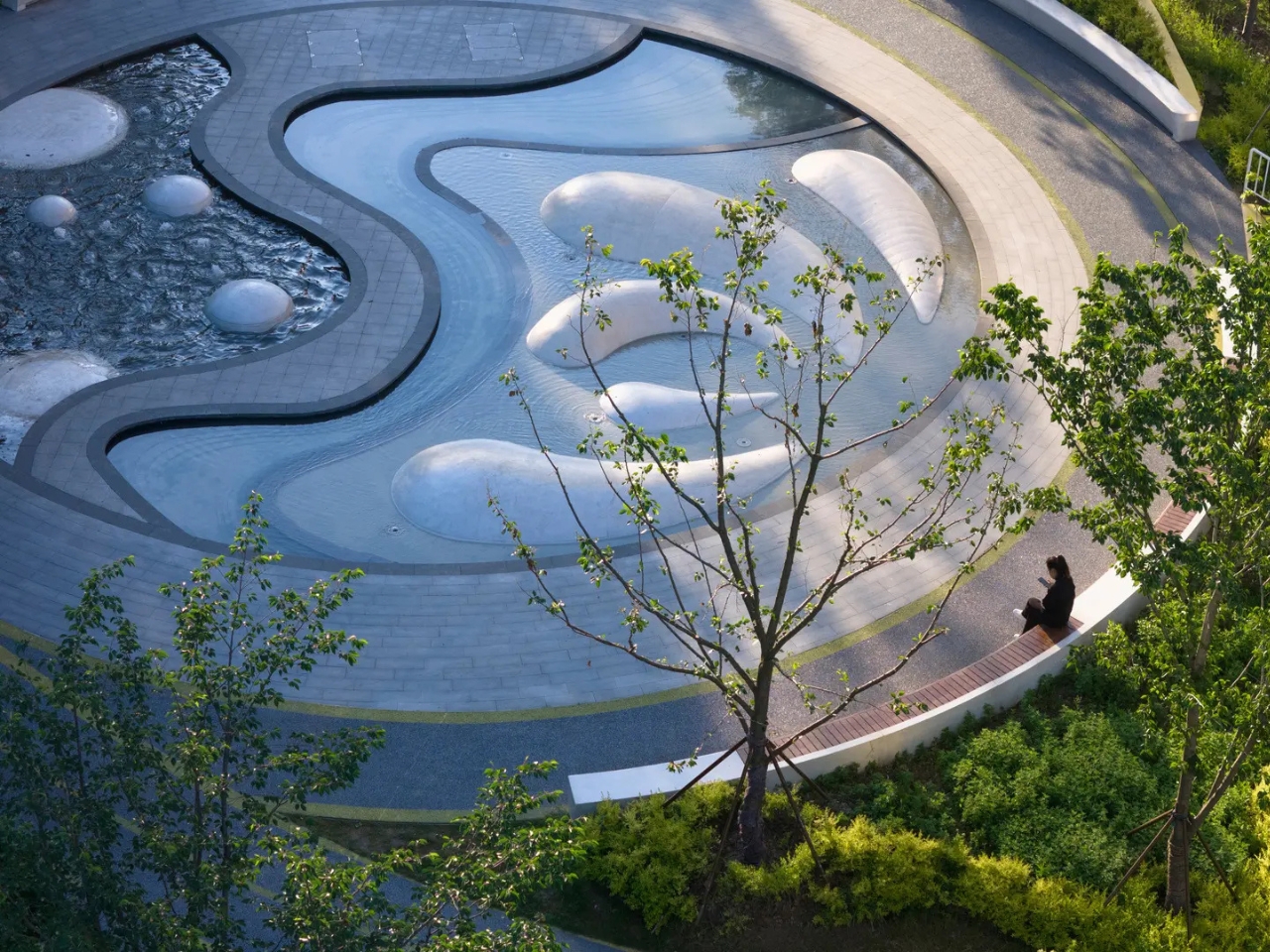 Kunshan Orchestra Park，public space ，Jiangnan Silk and Bamboo，Landscape design，humanized space，