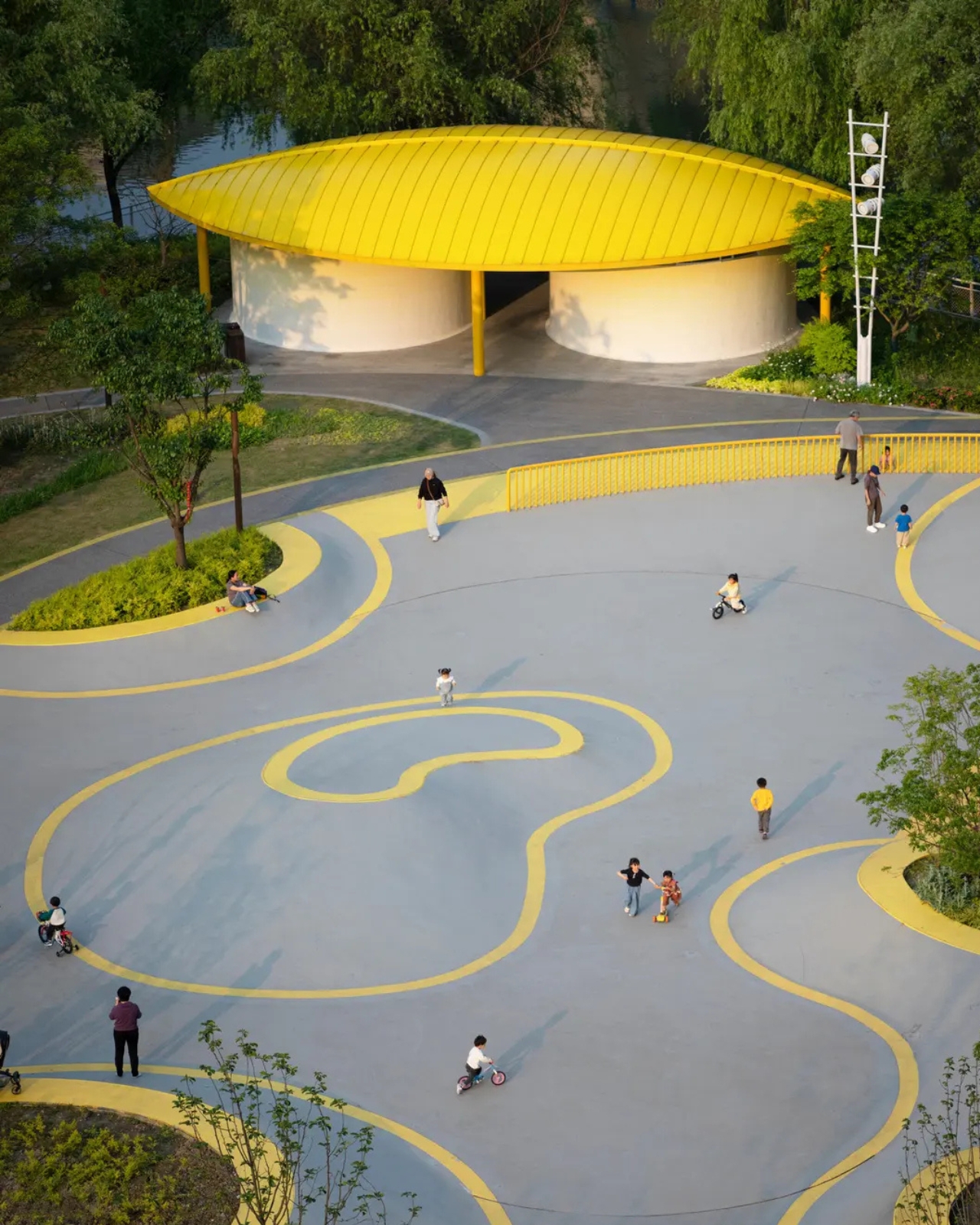 Kunshan Orchestra Park，public space ，Jiangnan Silk and Bamboo，Landscape design，humanized space，