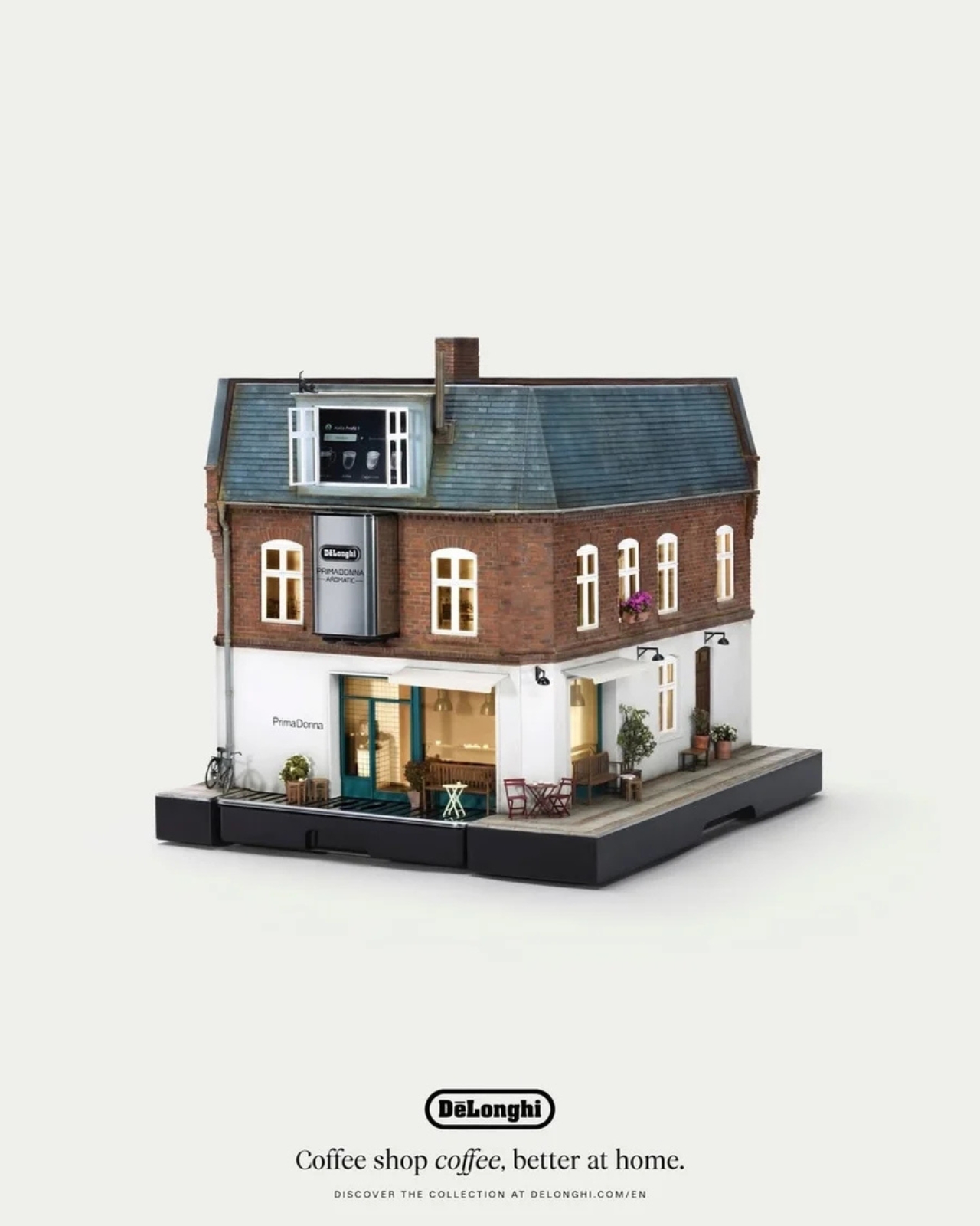 World's Smallest Cafe，Delong，Cindy Schnitter，Coffee machine，Film props craft，