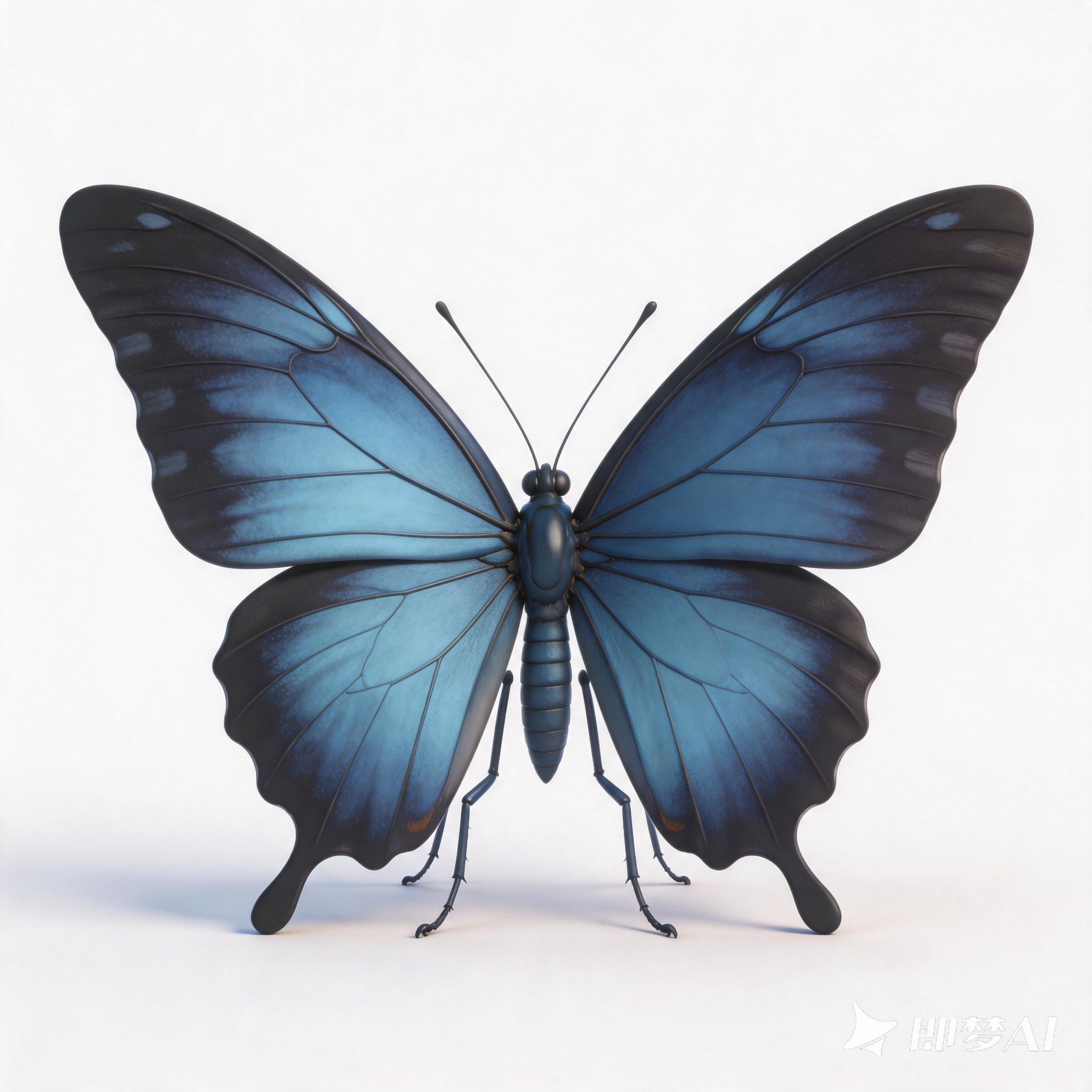 Blue-skirted Birdwing Butterfly，