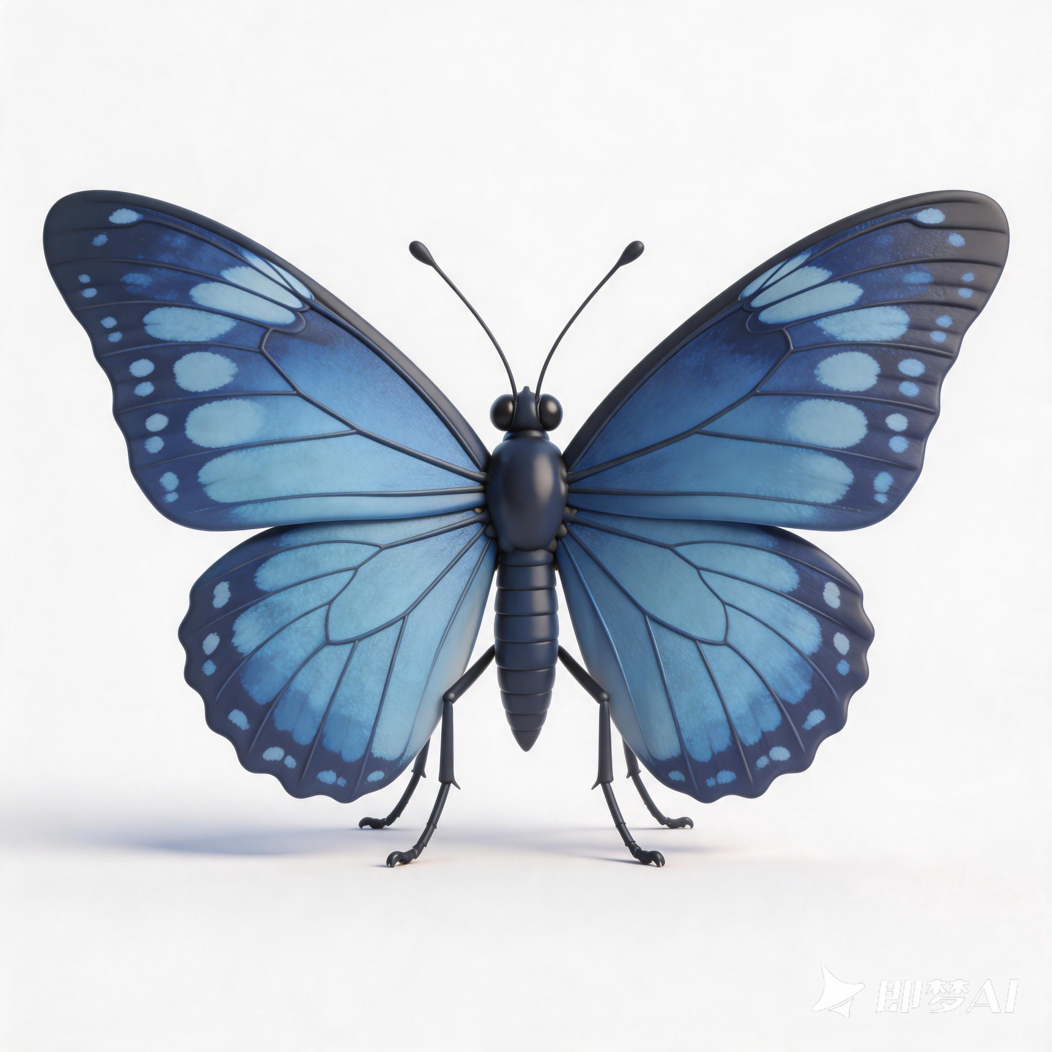 Blue-skirted Birdwing Butterfly，