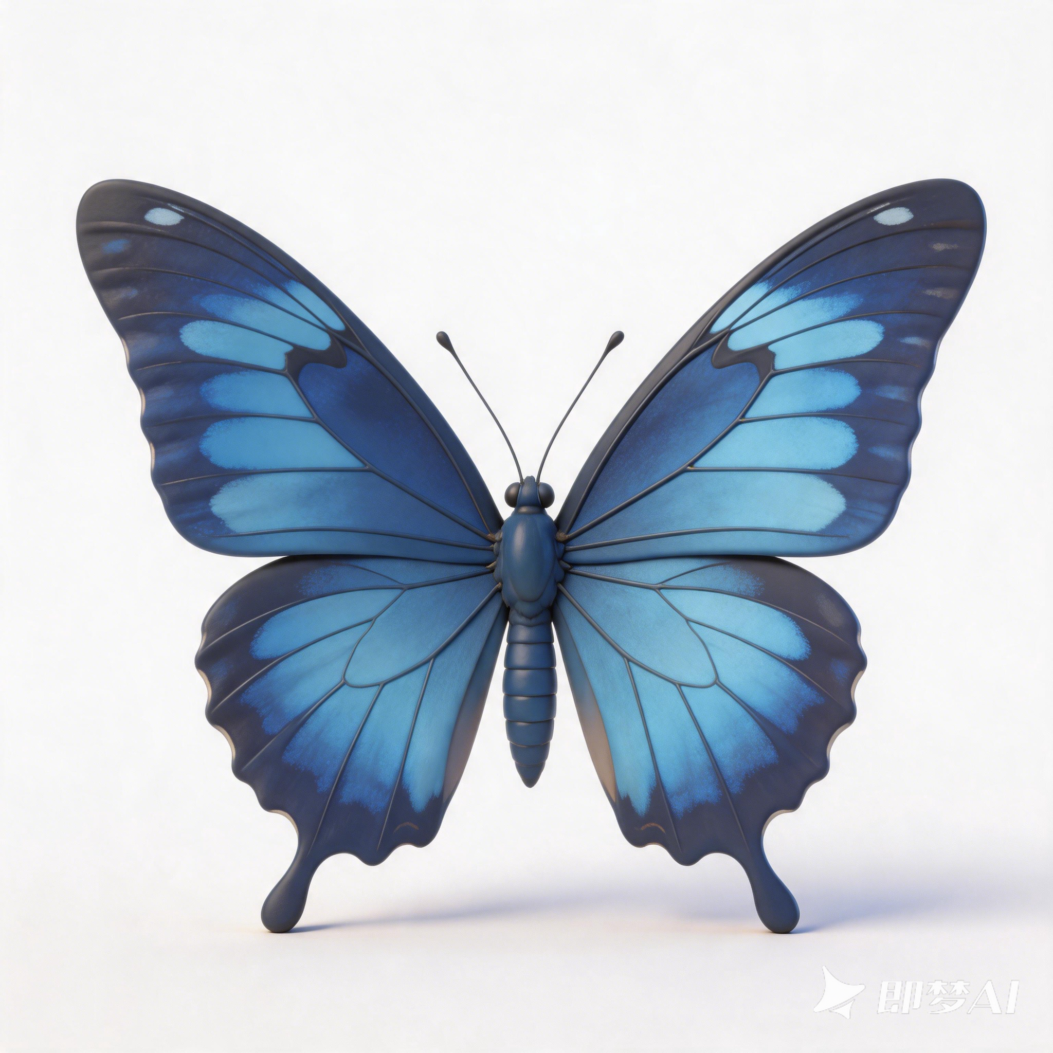Blue-skirted Birdwing Butterfly，