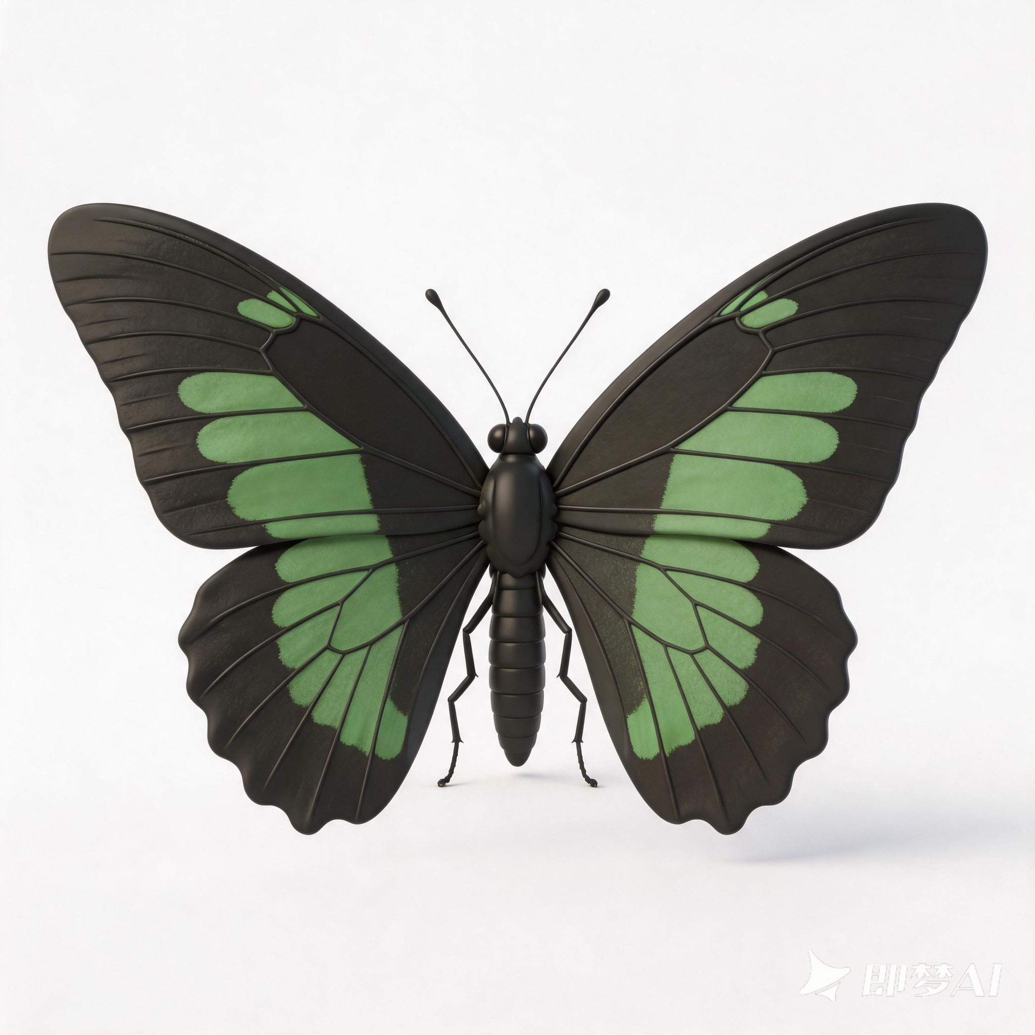 Green Belt Cuifeng Butterfly，