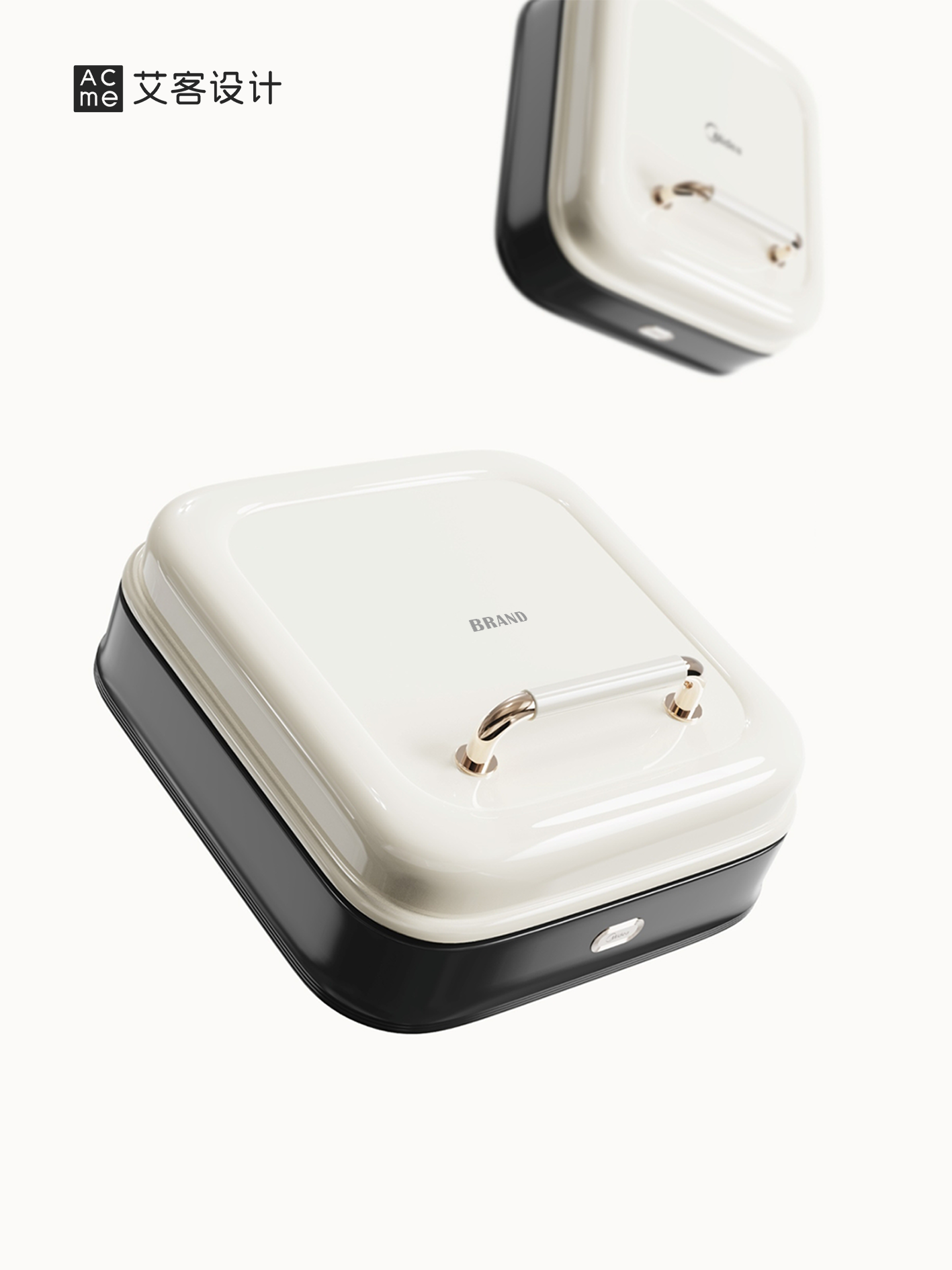 Electric cake pan design，Retro Sense Design，Kitchen appliances，Exquisite Home Appliances，