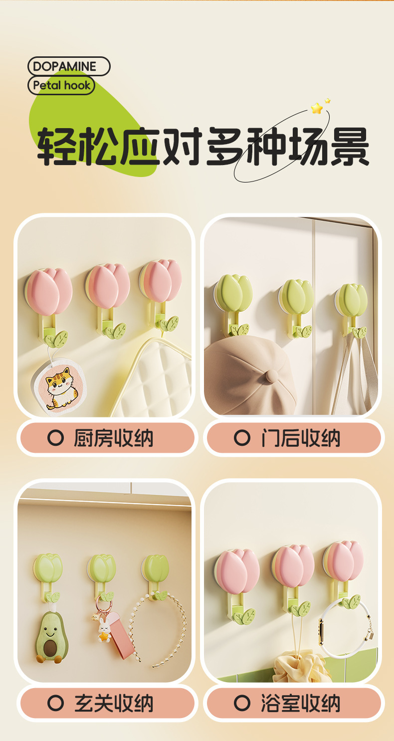 Home department store，Receive，Bionics Design ，Wall-mounted storage，tulips，Popular money，series，
