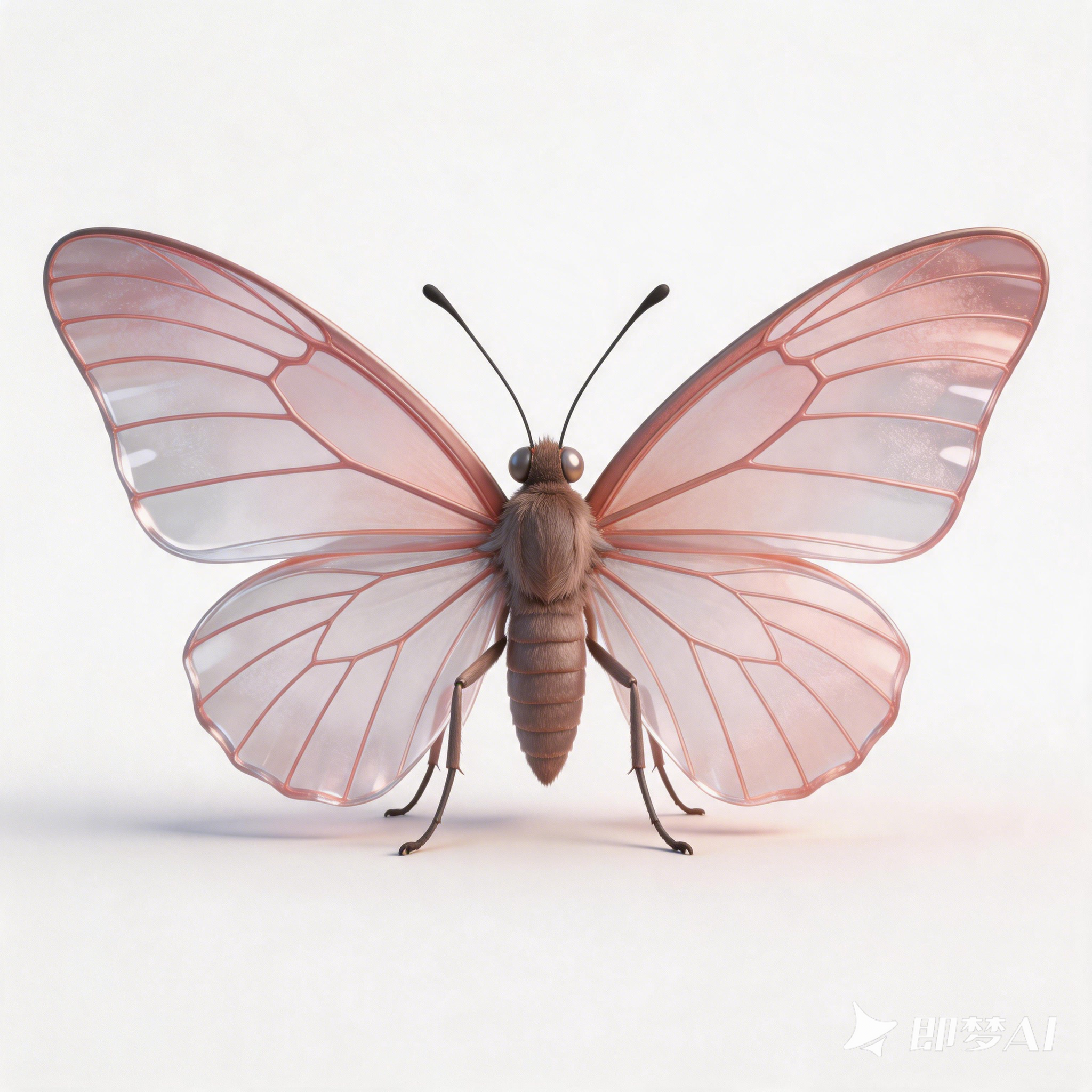 Rose-tipped Satyr Butterfly，