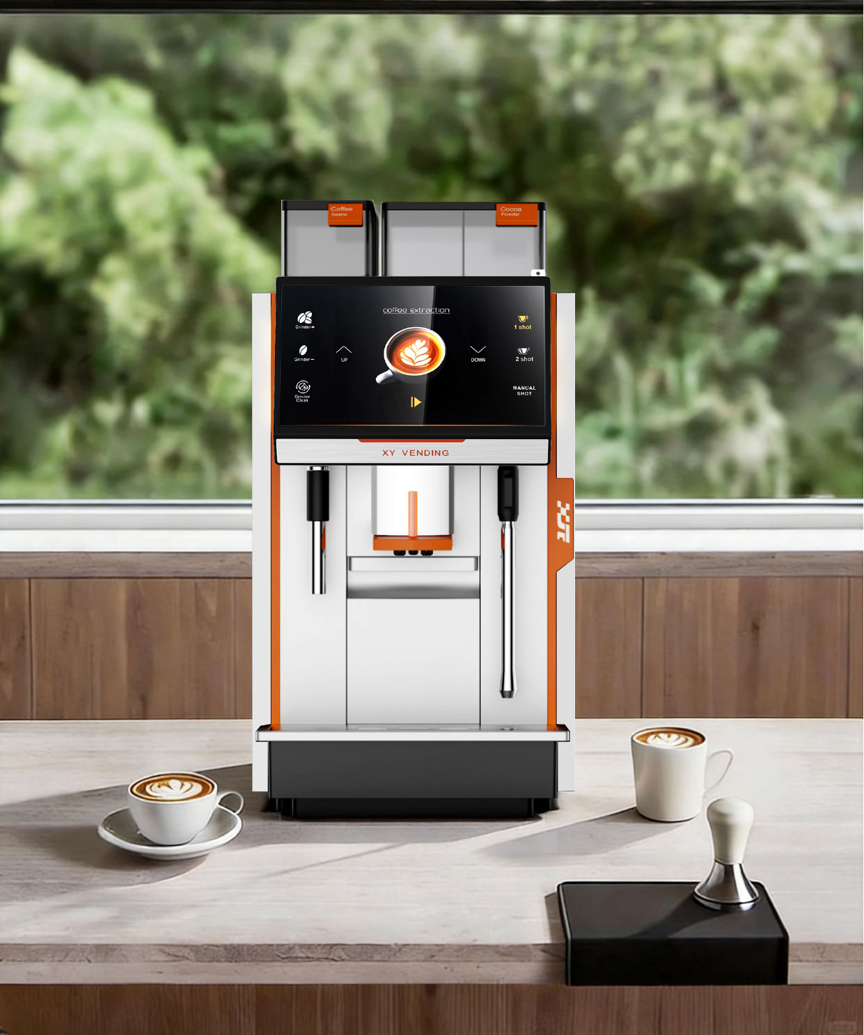 industrial design，product design，Home appliance design，Fully automatic commercial coffee machine，