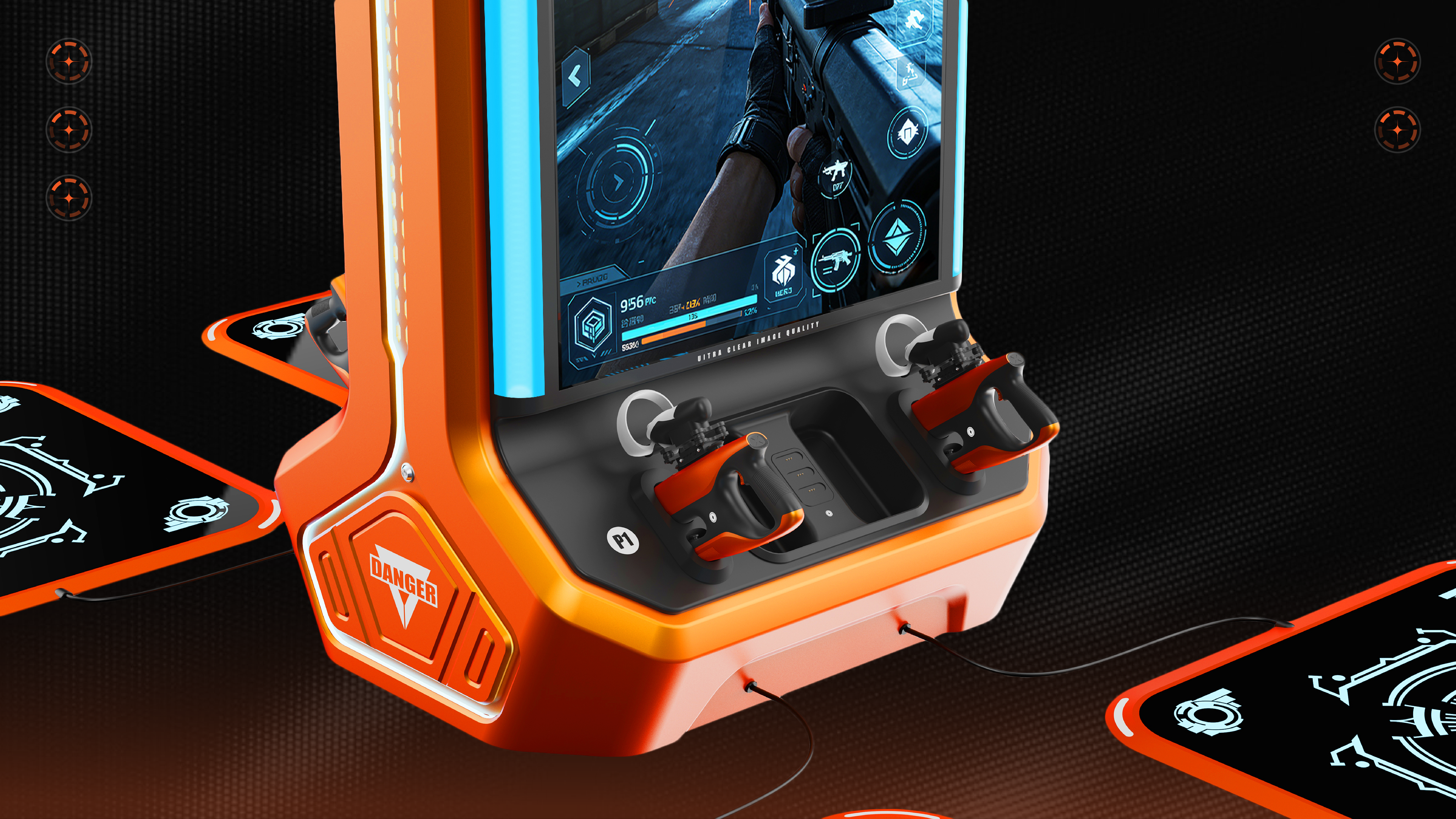 Game console design，Interaction design，VR game，industrial design，